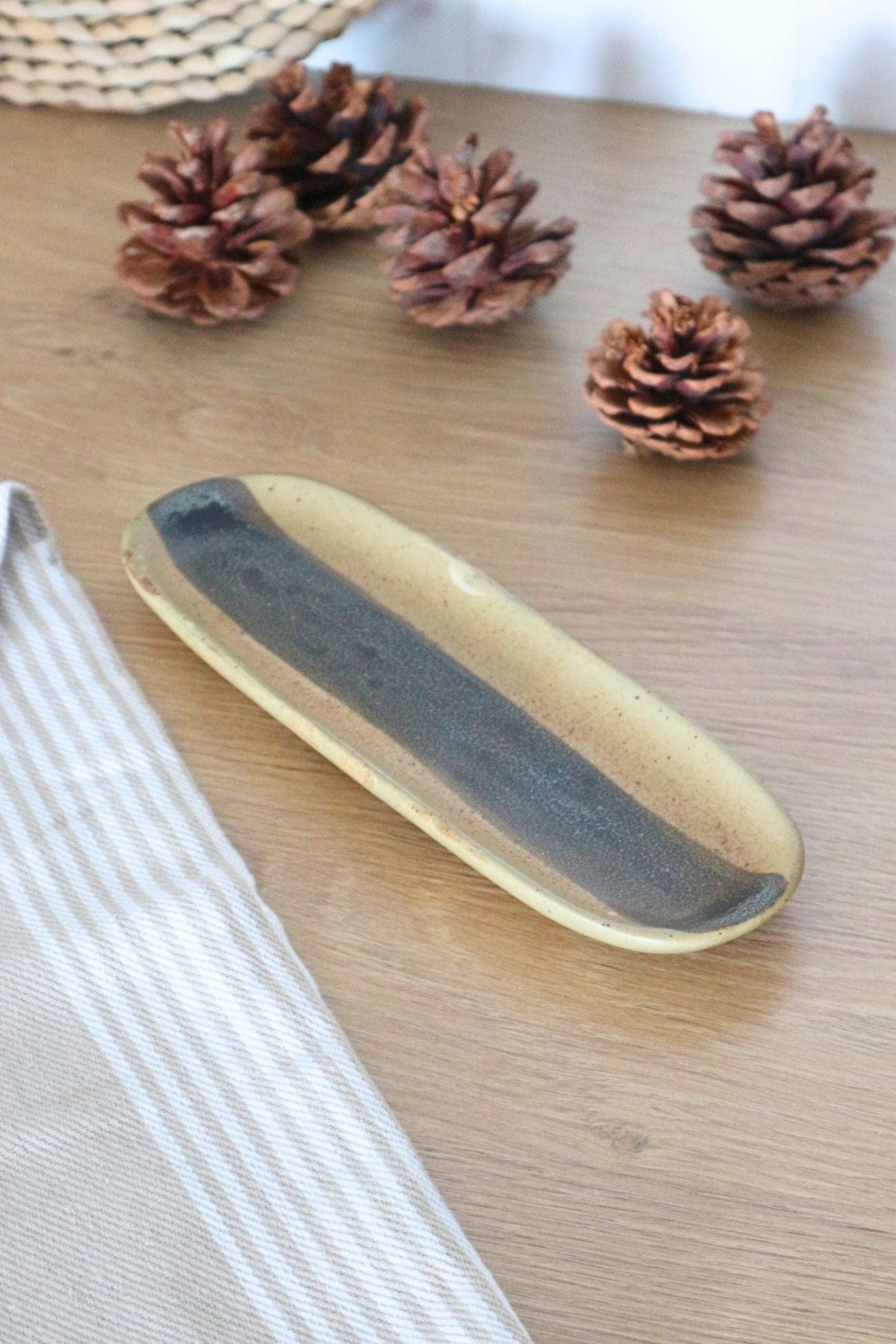 Bloomingville Solange Solange - Vassoio in gres naturale in stile giapponese | Bloomingville