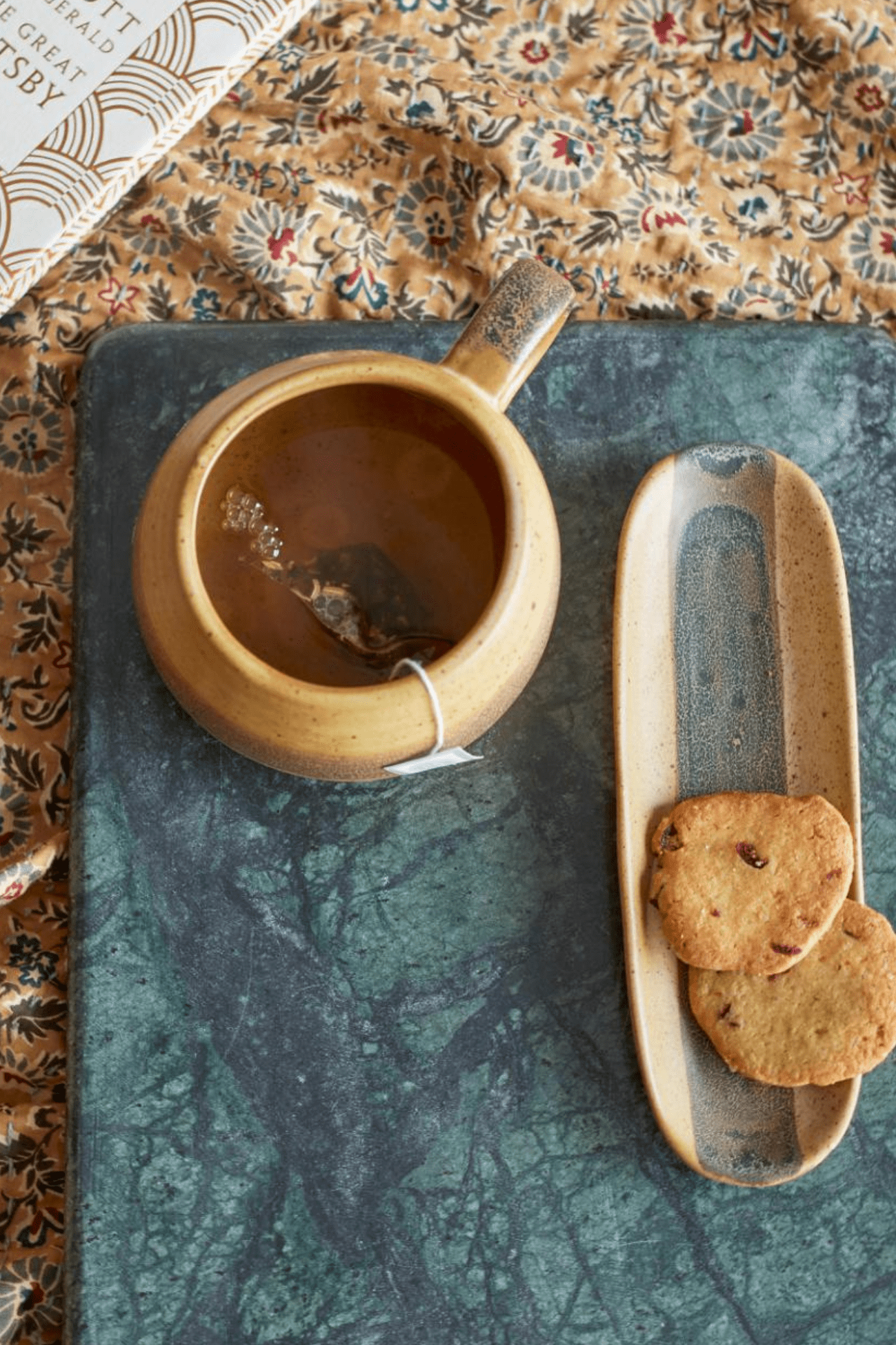 Bloomingville Solange Vassoio in gres naturale in stile giapponese