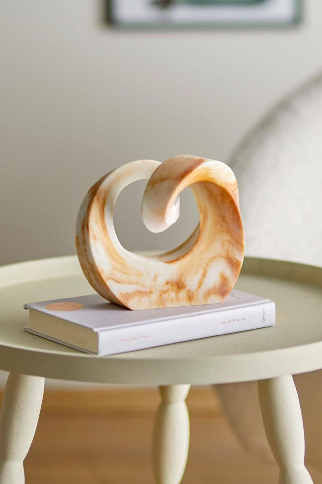 Bloomingville Swirl Swirl - Decorazione di design in poliresina effetto marmo | Bloomingville