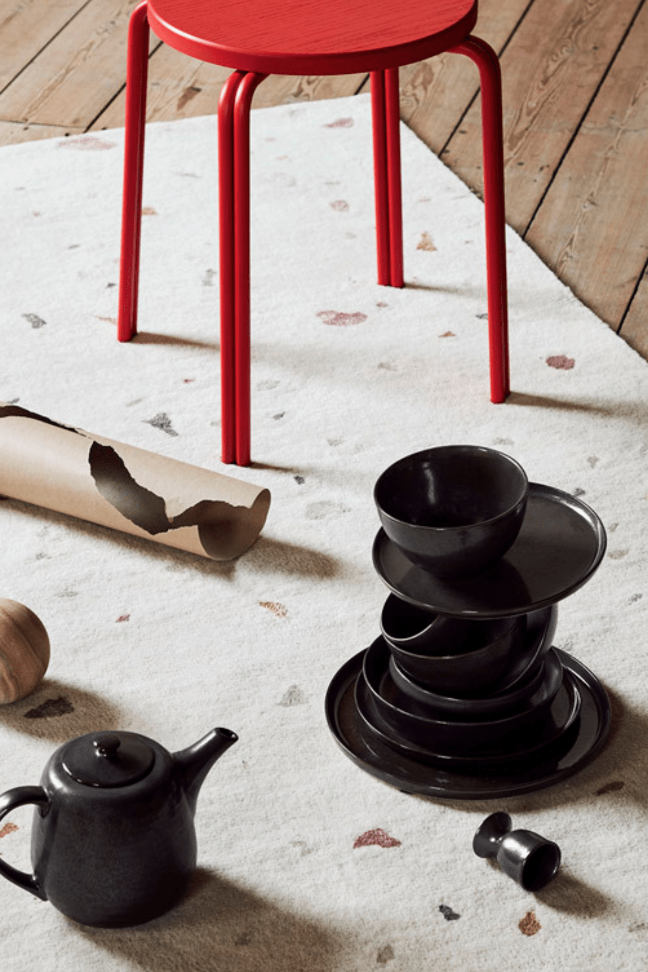 Broste Copenhagen Nordic Coal Ciotola in gres porcellanato in stile scandinavo