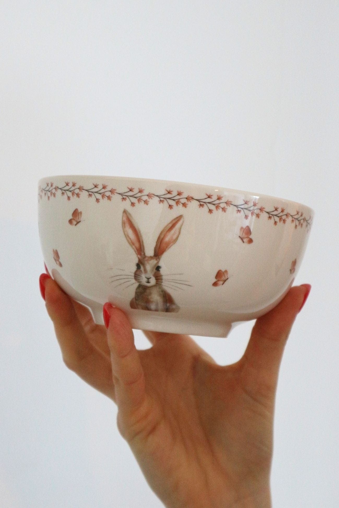 Clayre & Eef Tappo Tappo - Ciotola in porcellana con coniglietto pasquale | Clayre & Eef