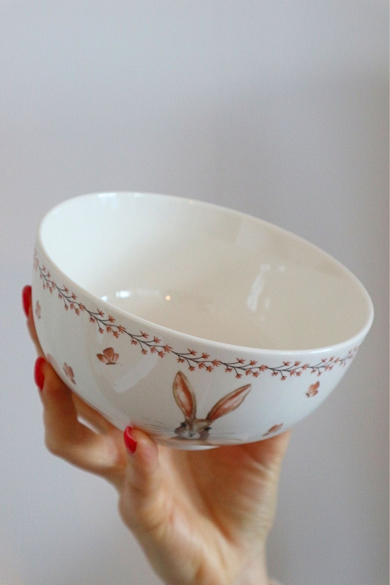 Clayre & Eef Tappo Tappo - Ciotola in porcellana con coniglietto pasquale | Clayre & Eef