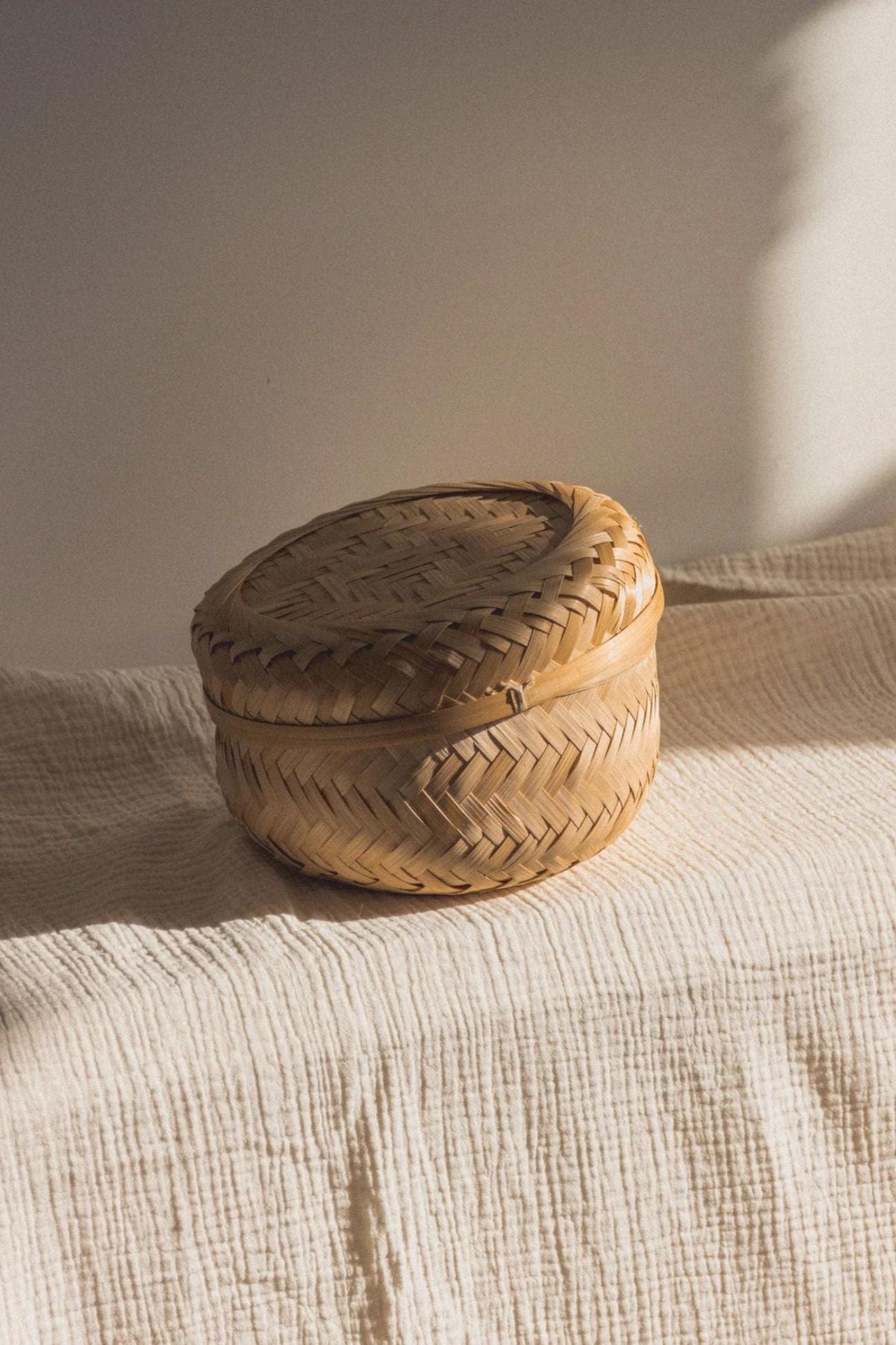 Éloge Joki Cestino portaoggetti in bambù realizzato a mano