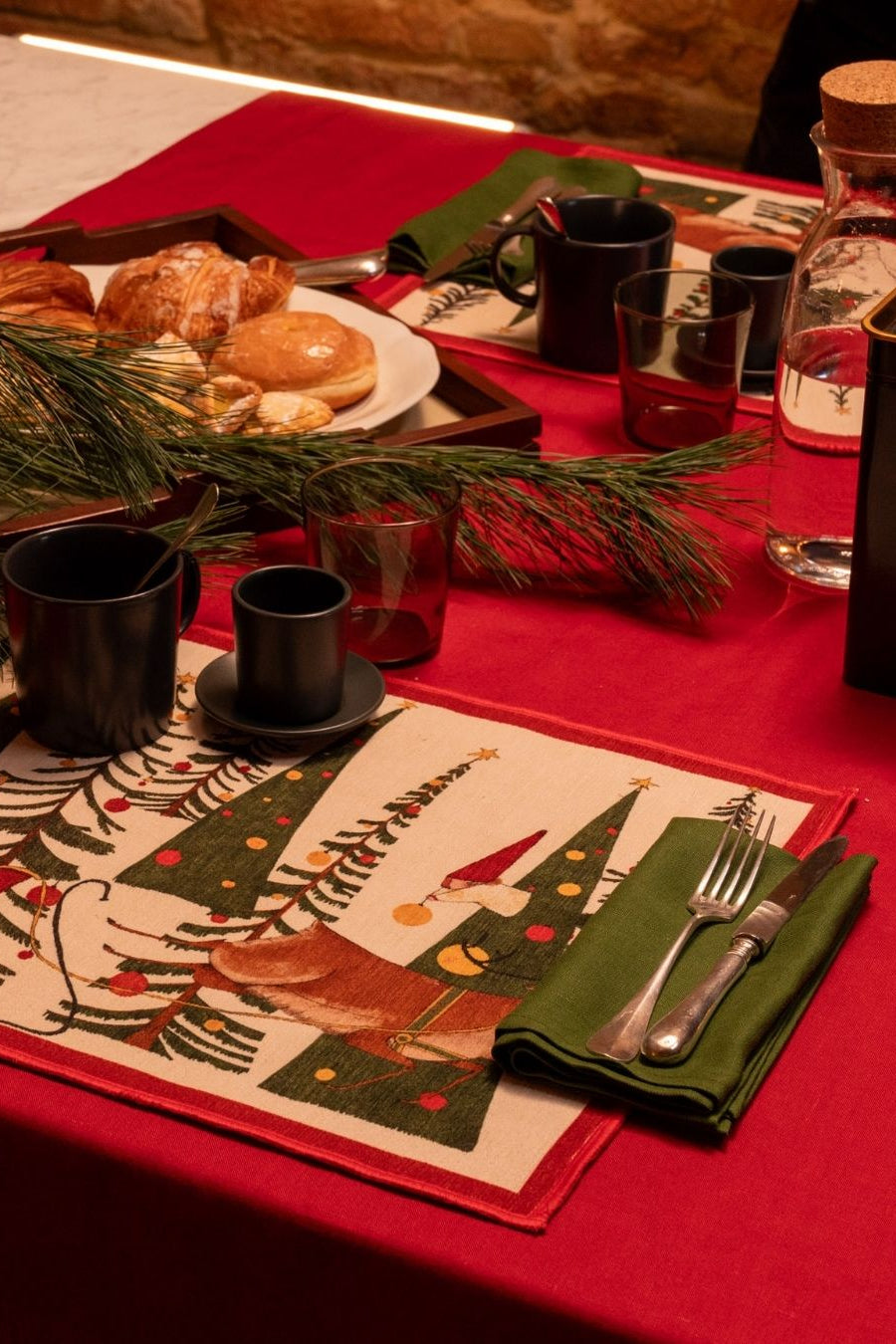 Fairy Elf - set di 2 tovagliette americane ambientate a tavola