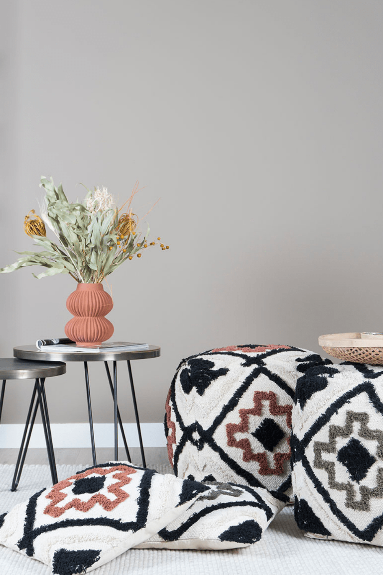 Home67 Luca Cuscino quadrato in stile berbero