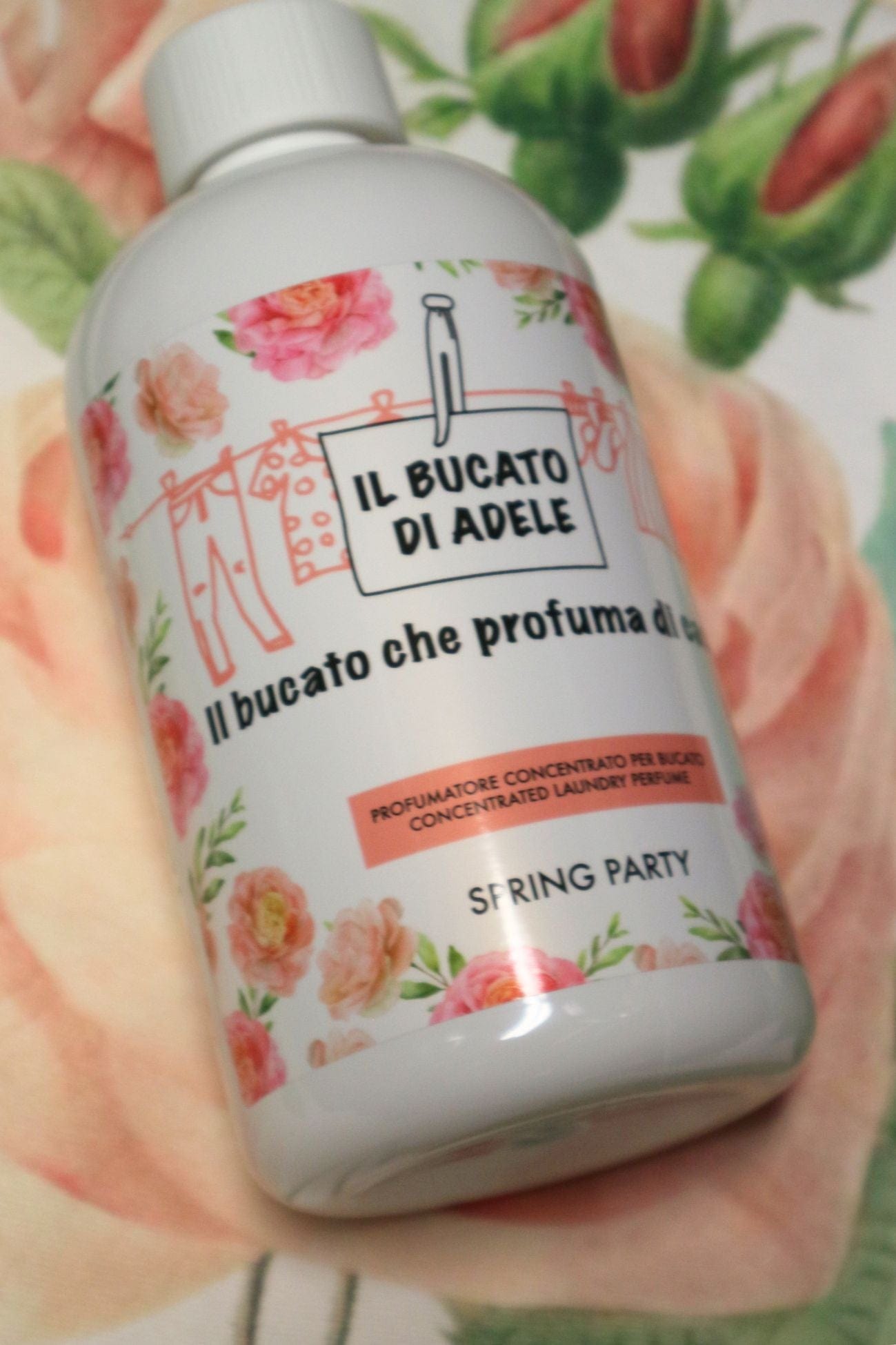 Il Bucato di Adele Spring Party Spring Party - Profumatore per bucato muschiato - fiori d’arancio ed iris | Il Bucato di Adele