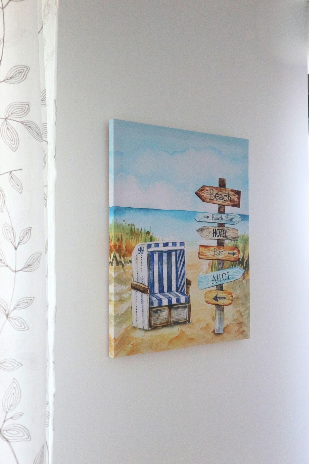 Item International Ahoi Ahoi - Stampa su tela canvas motivo costiero | Item International