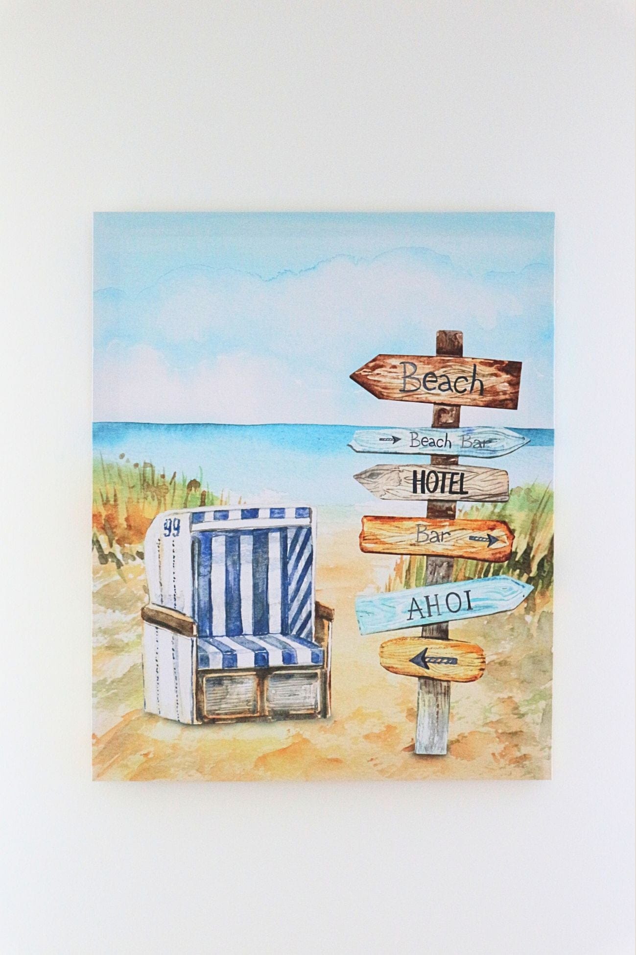 Item International Ahoi Ahoi - Stampa su tela canvas motivo costiero | Item International