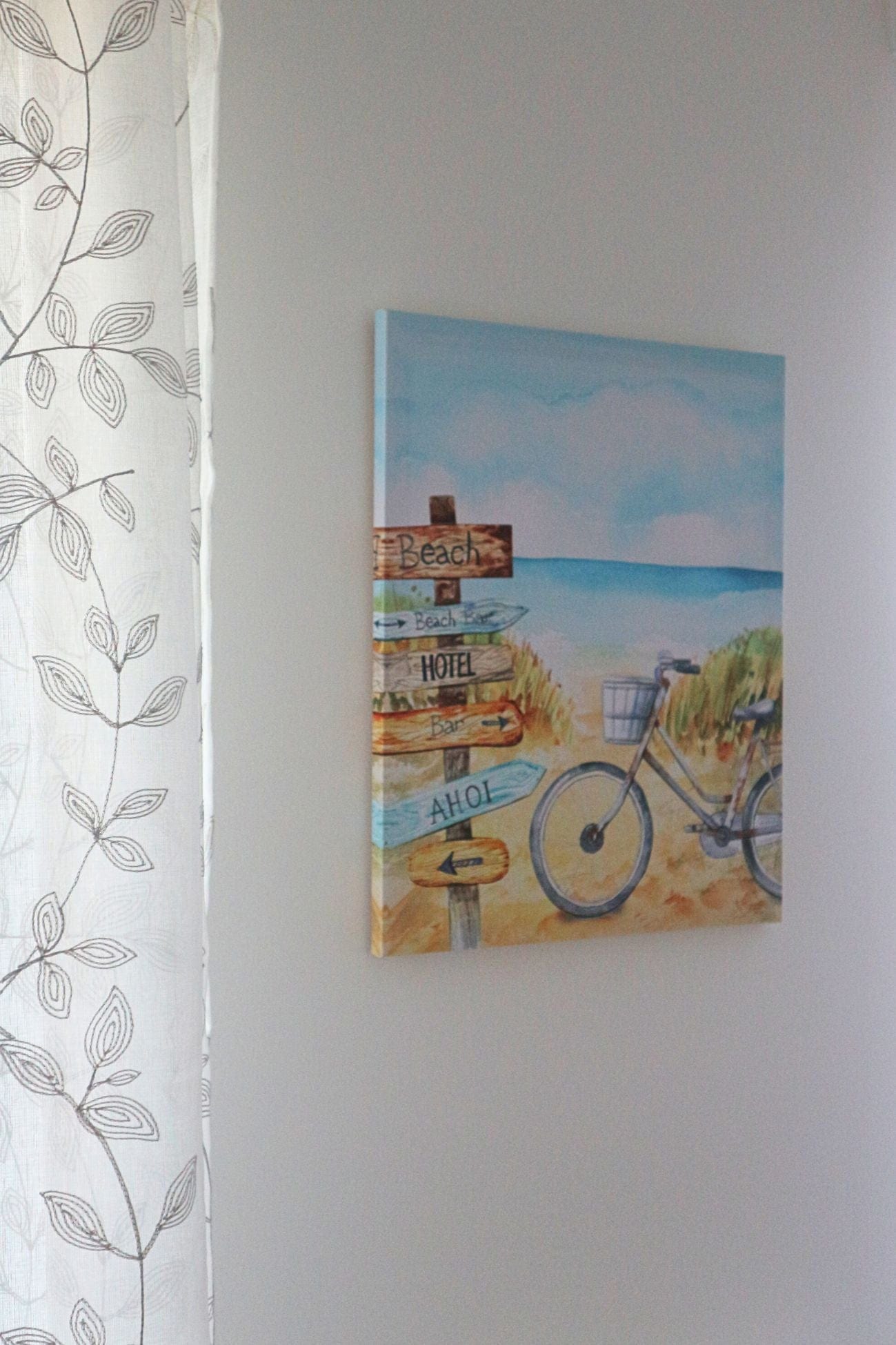 Item International Ahoi Ahoi - Stampa su tela canvas motivo costiero | Item International