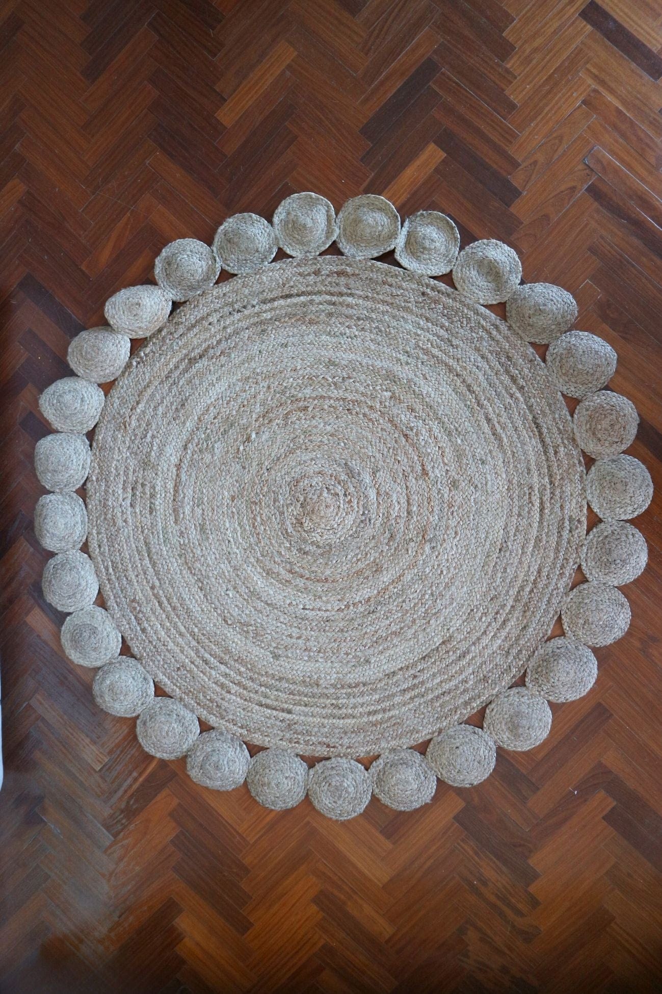 Item International Akwa Tappeto tondo in juta 150cm