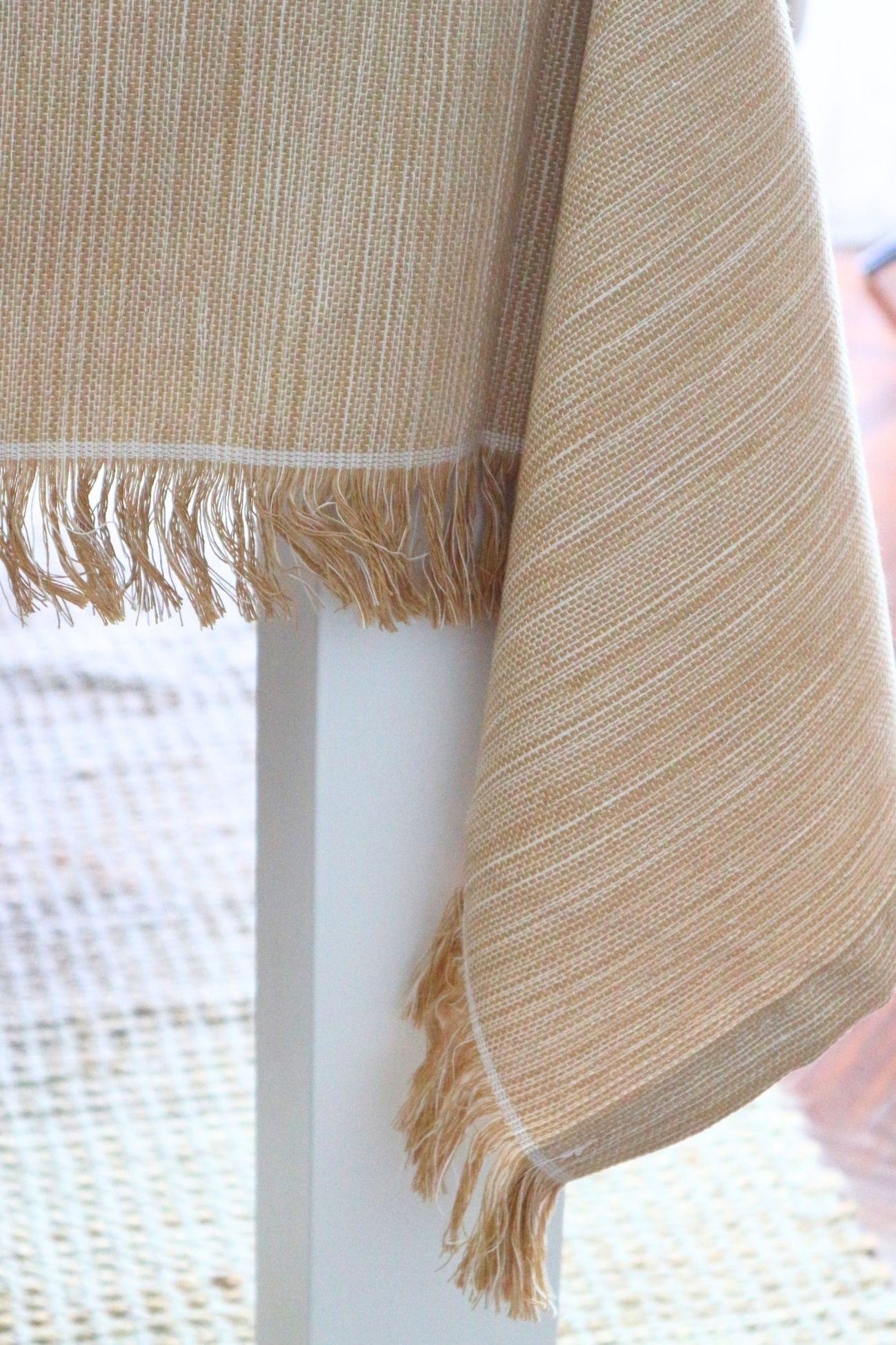 Item International Amelia Amelia - Tovaglia beige in cotone riciclato 200x150 | Item International