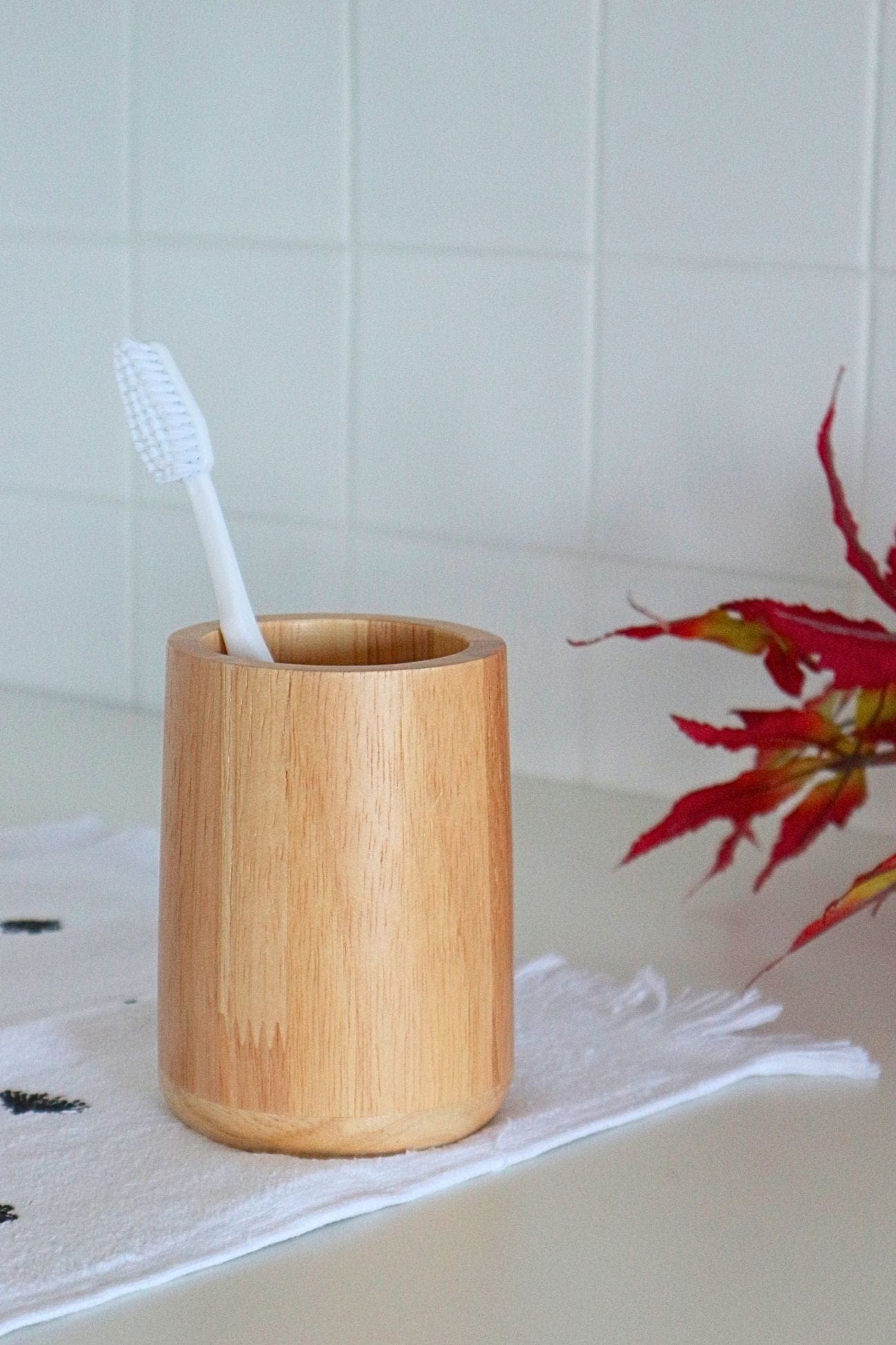 Item International Bamboe Bamboe - Bicchiere portaspazzolino in bambù | Item International