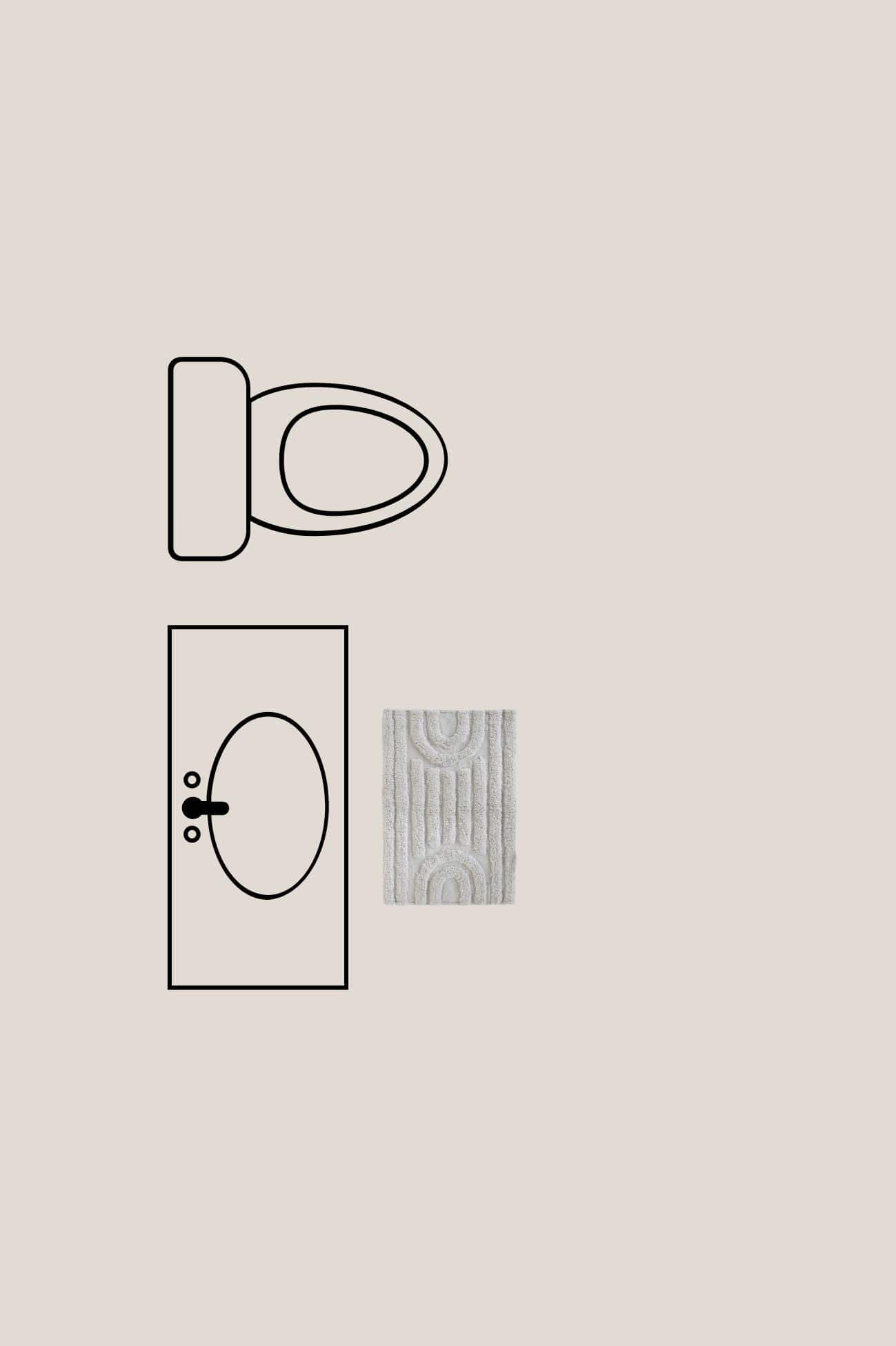 Item International Bode Bode - Tappetino in cotone bianco con motivo geometrico 60x40 | Item International