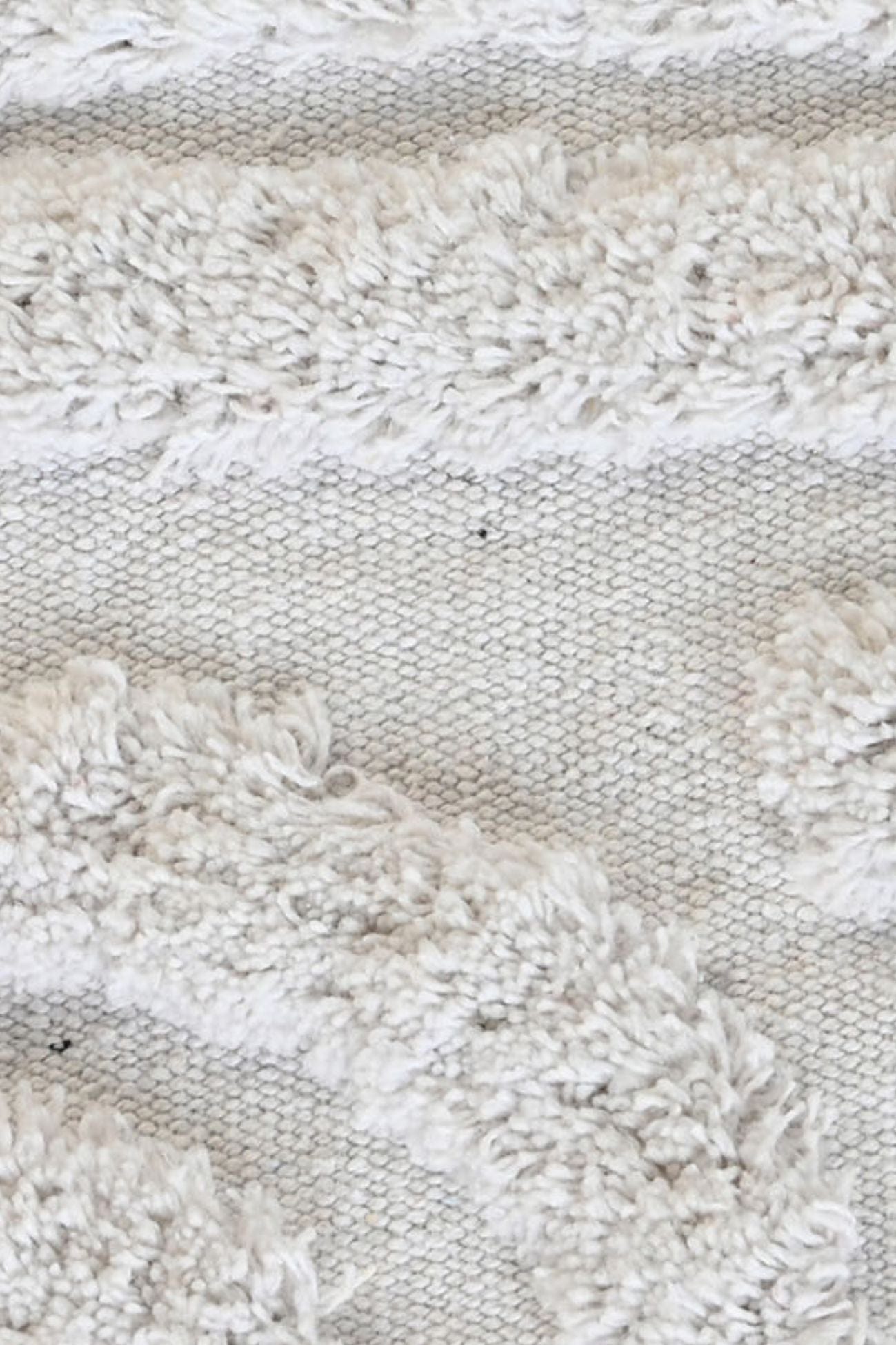 Item International Bode Bode - Tappetino in cotone bianco con motivo geometrico 60x40 | Item International