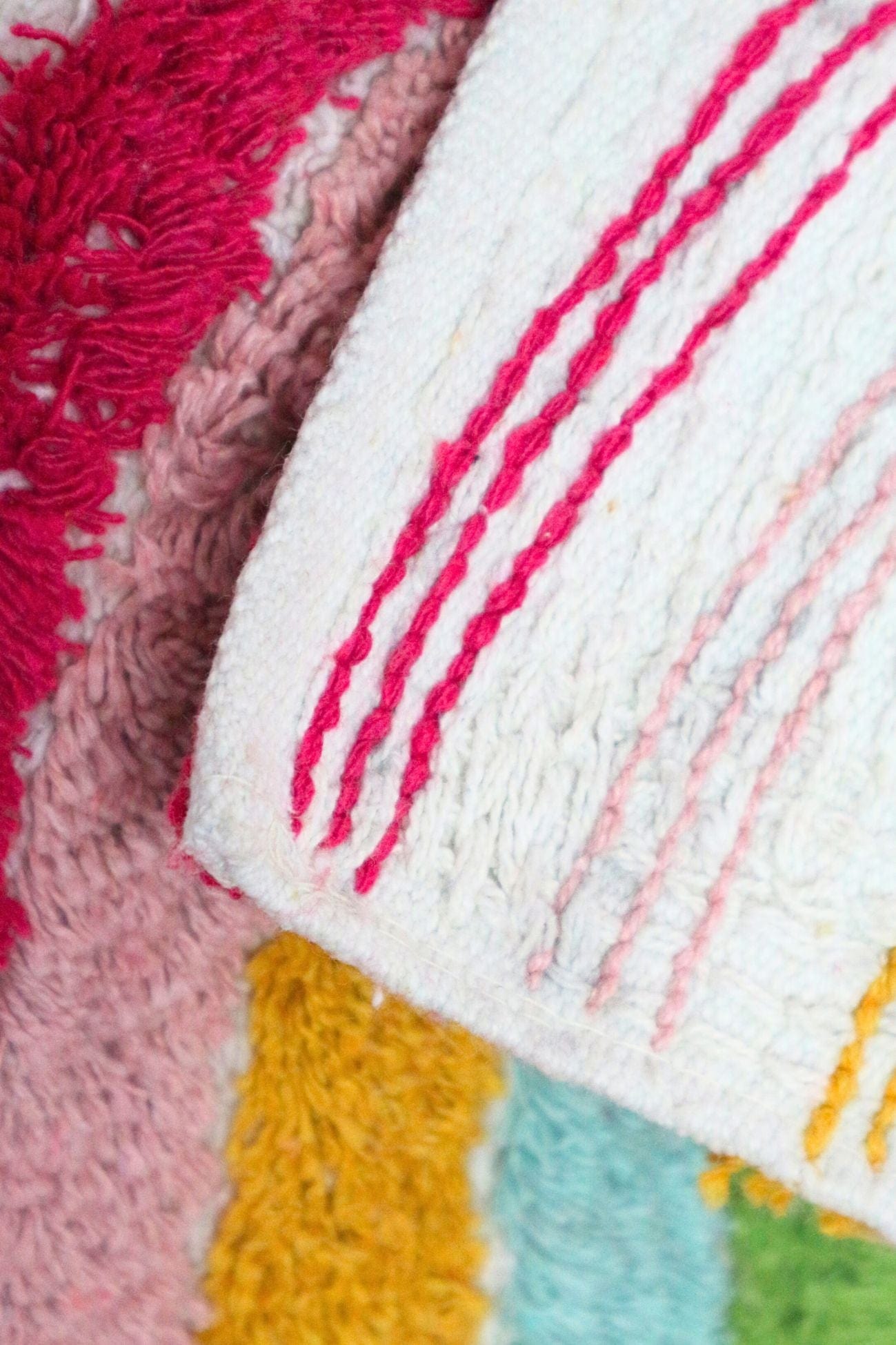 Item International Cal Cal - Tappetino in cotone con arcobaleno 60x40 | Item International