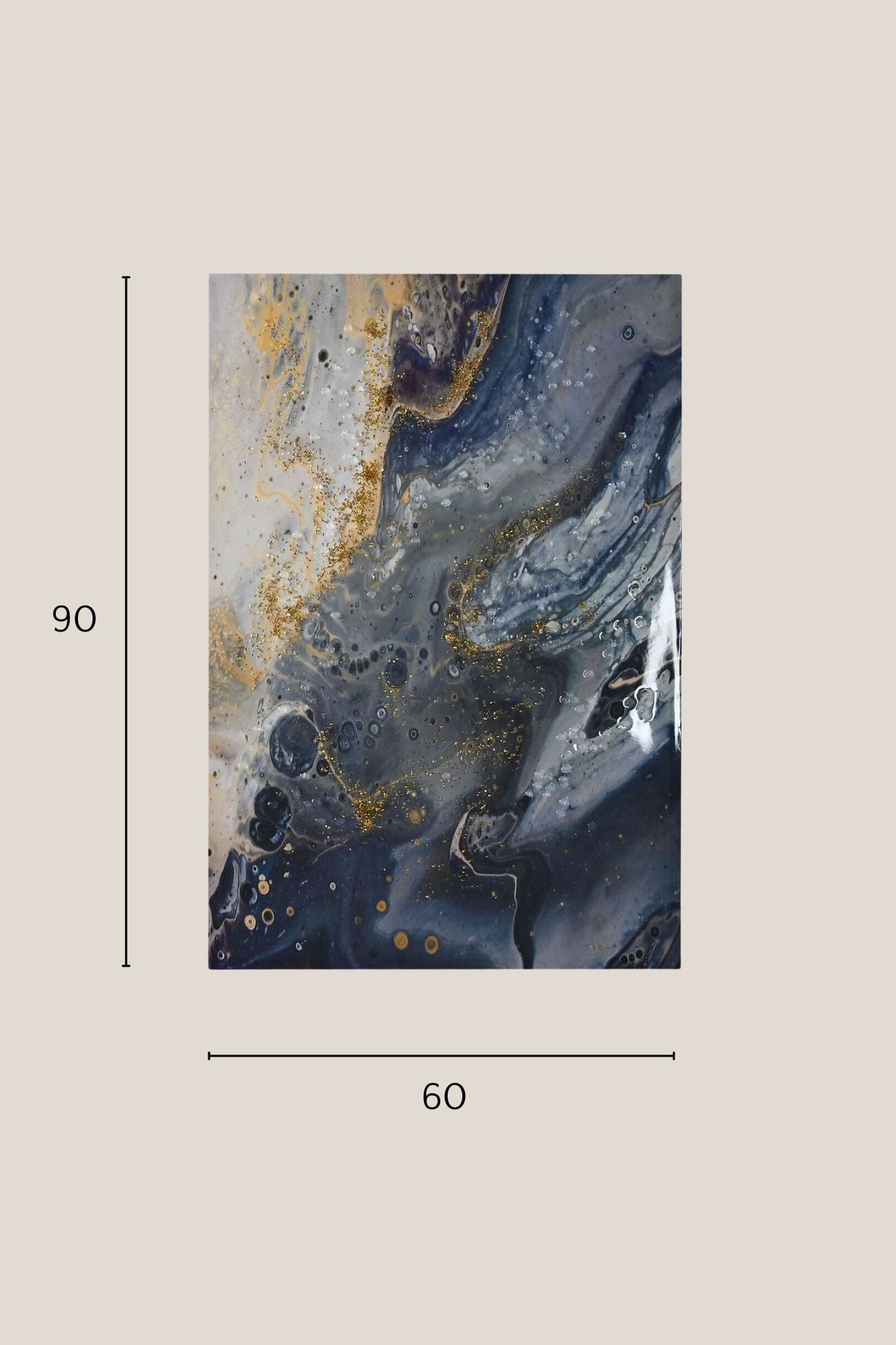 Item International Cere Cere - Stampa su tela canvas astratta laccata | Item International