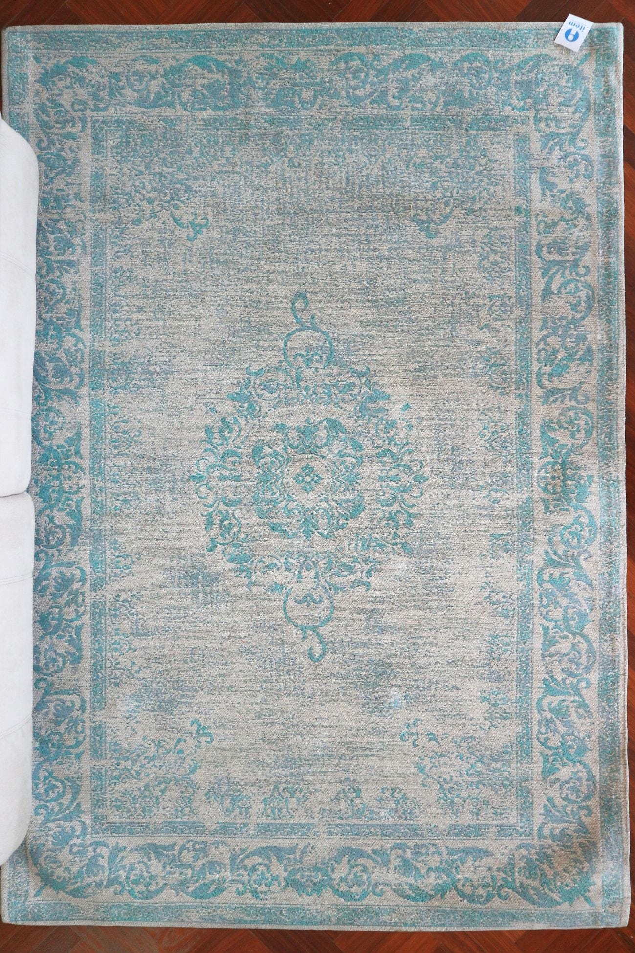 Item International Divine Divine - Tappeto in cotone anticato con decori 120x180 | Item International