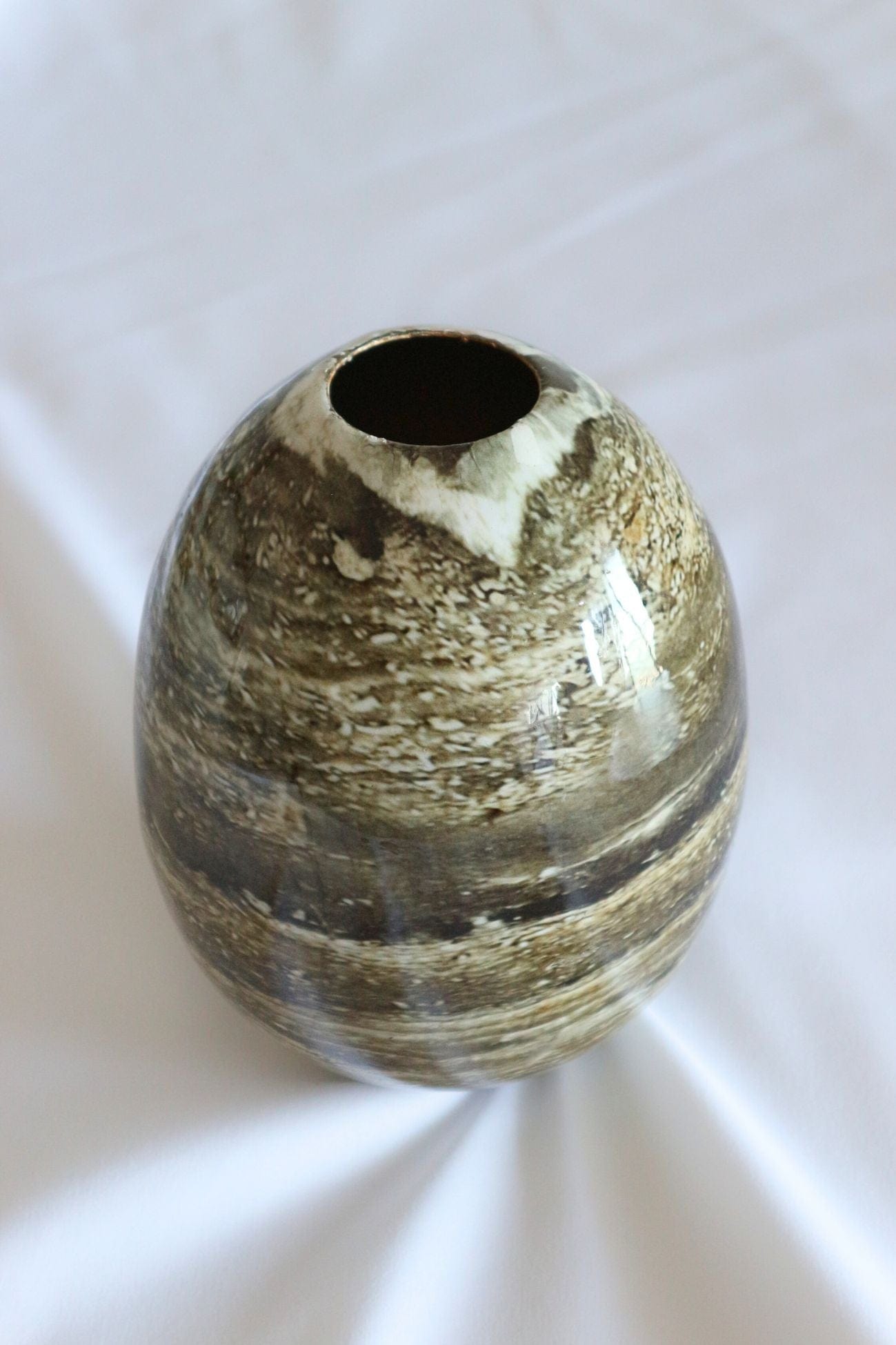 Item International Dora Dora - Vaso in metallo finto marmo oro | Item International