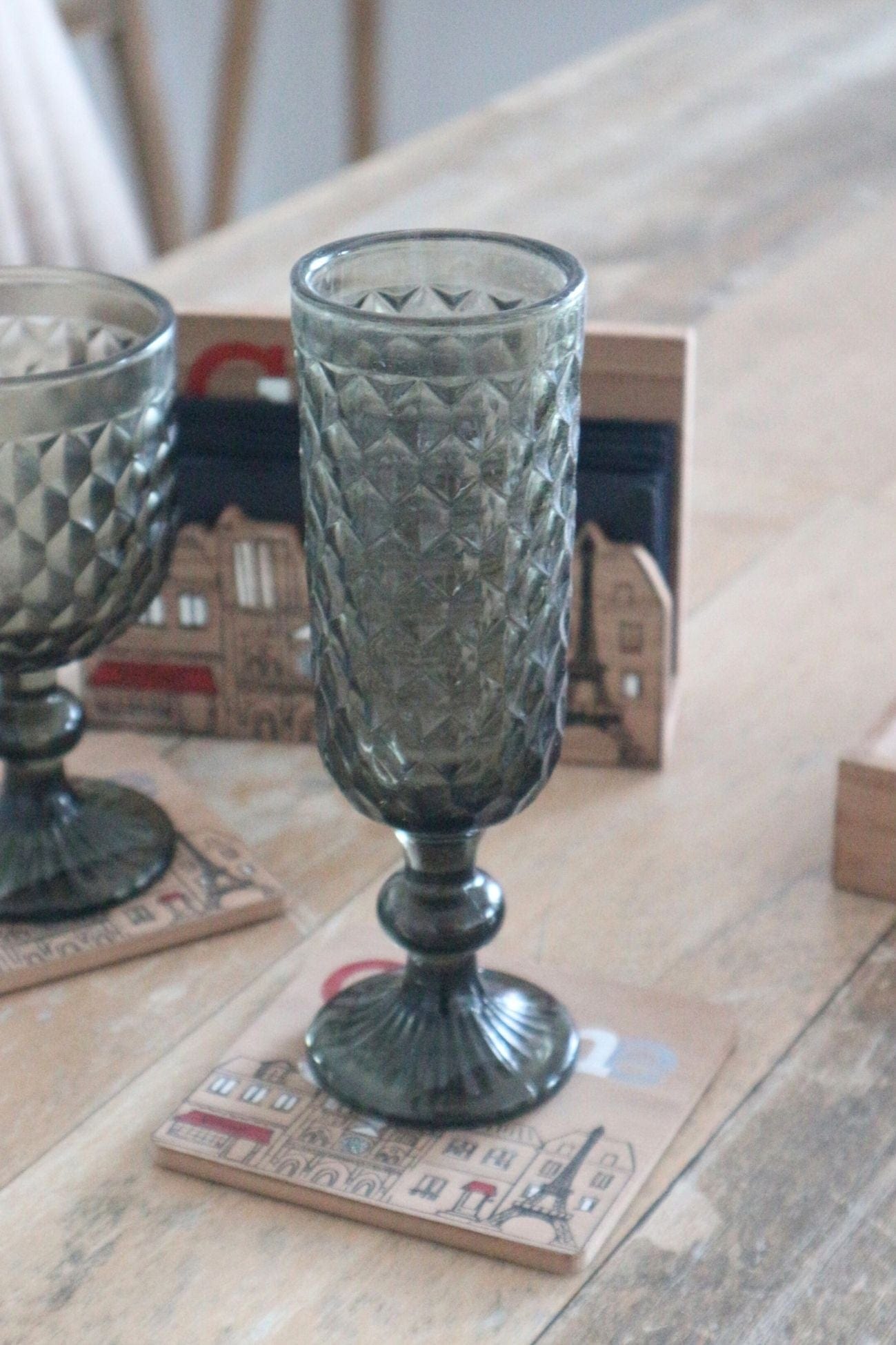 Item International Ermes Ermes - Flute di vetro grigio 150ml | Item International