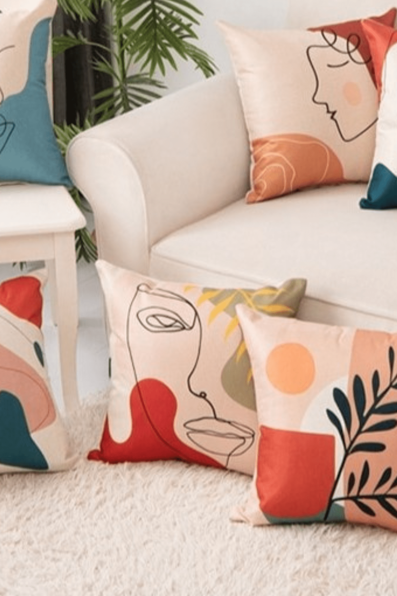 Item International Eva Cuscino arredo astratto con imbottitura