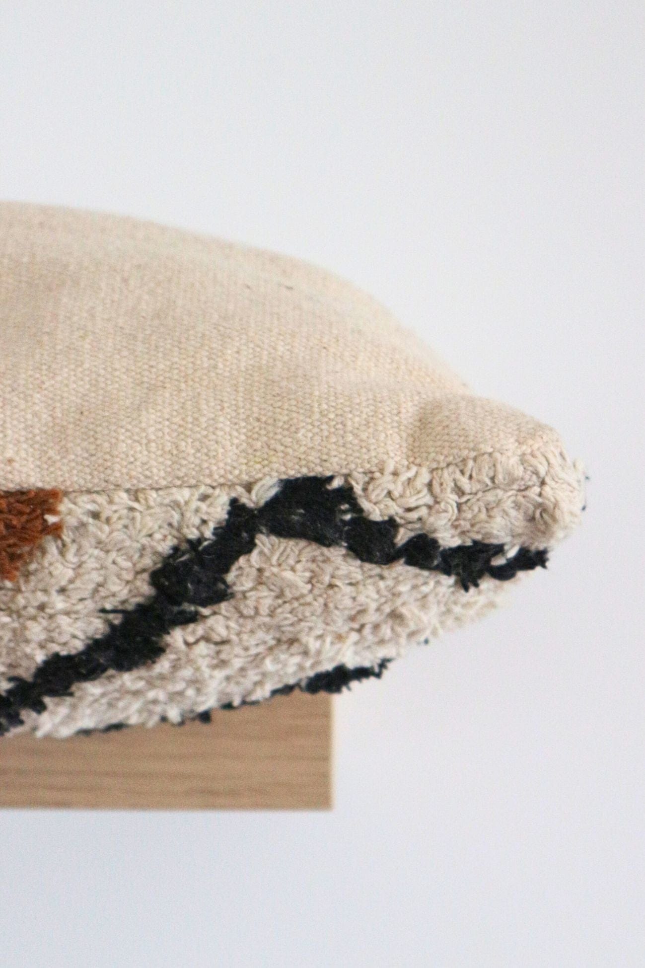 Item International Flecos Cuscino arredo quadrato imbottito in cotone in stile boho