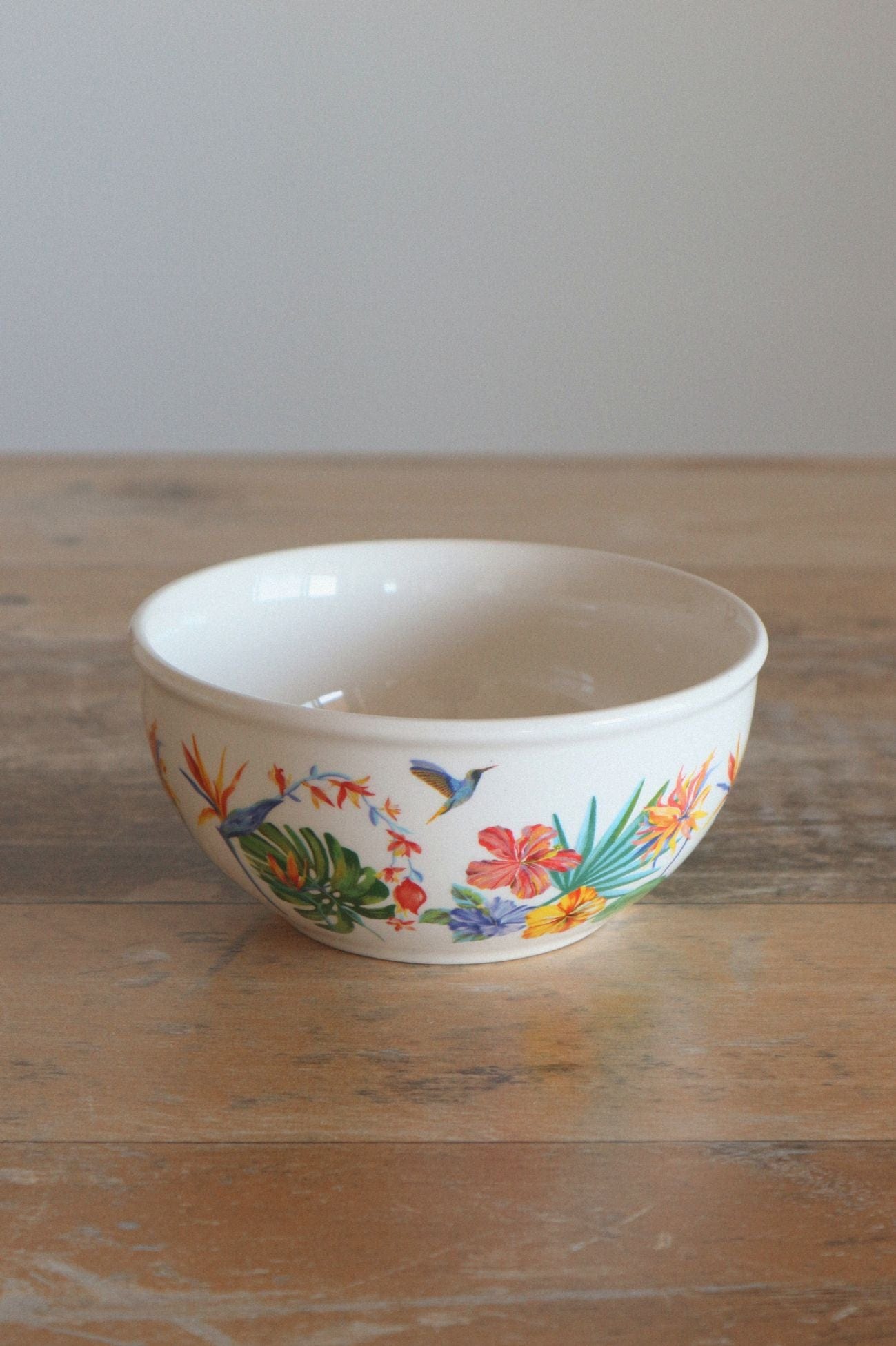 Item International Galia Galia - Ciotola in ceramica bianca con motivo floreale | Item International