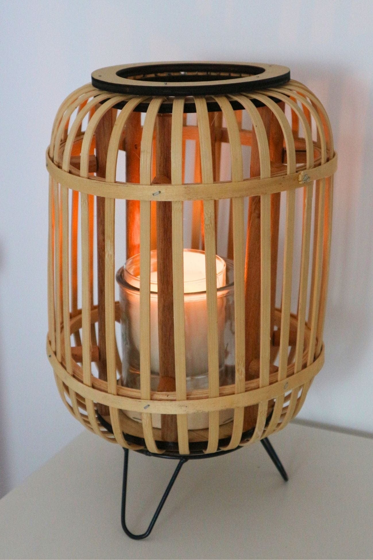 Item International Glaneur Glaneur - Lanterna in bambù e metallo | Item International