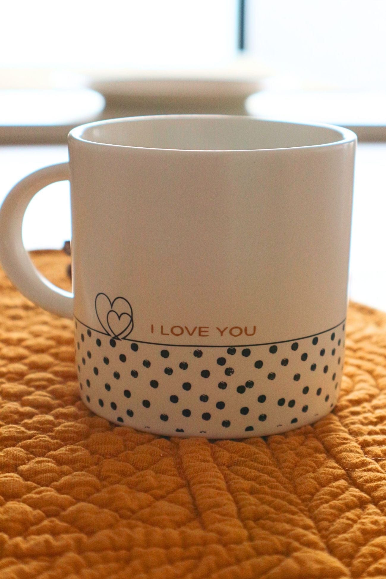 Item International Good Morning Good Morning - Set tazza e piattino in ceramica bianca 350 ml | Item International