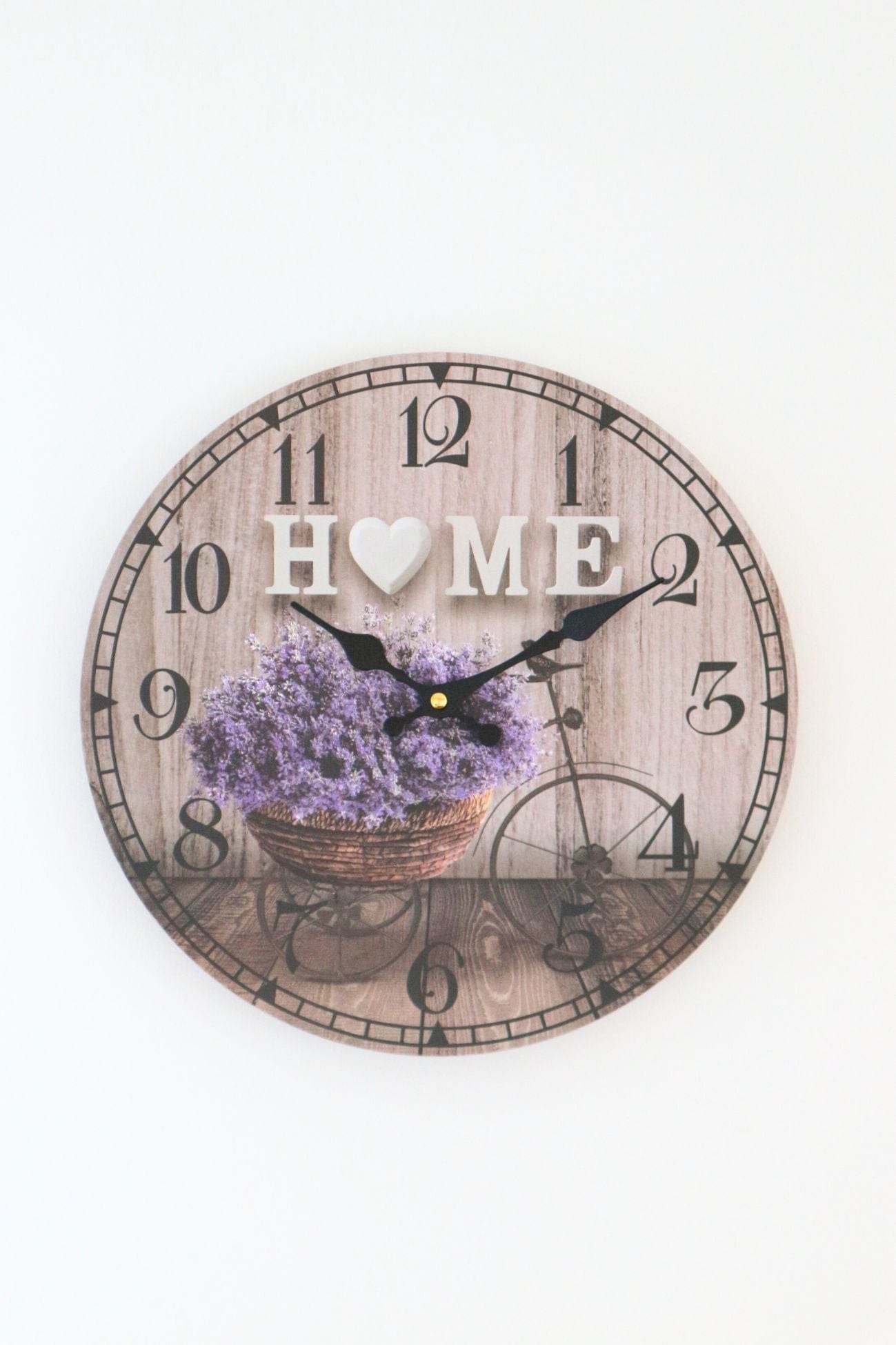 Item International Gwyn Gwyn - Orologio da parete con bici e scritta Home | Item International