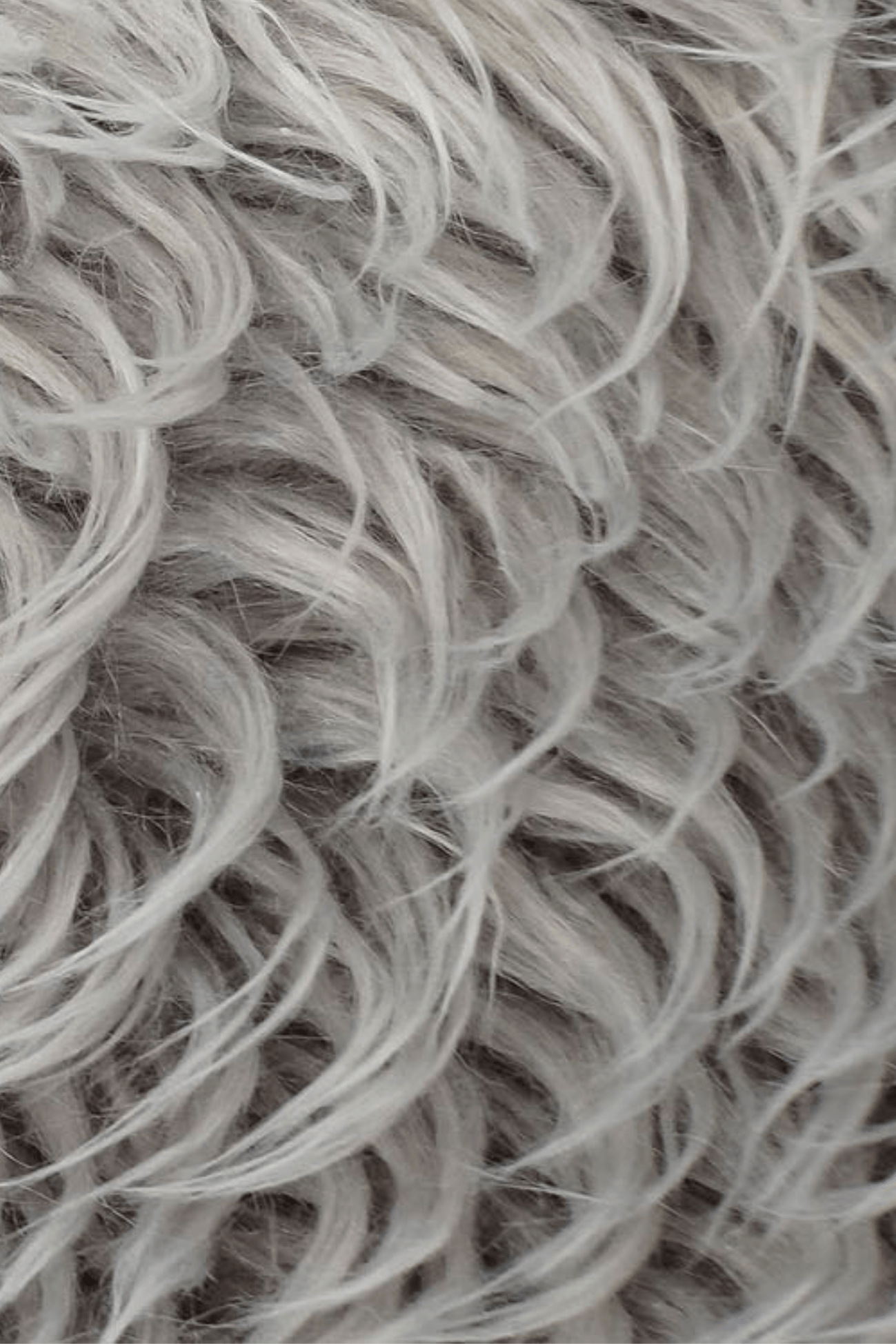 Item International Hara Tappetino grigio a pelo lungo 60x90cm