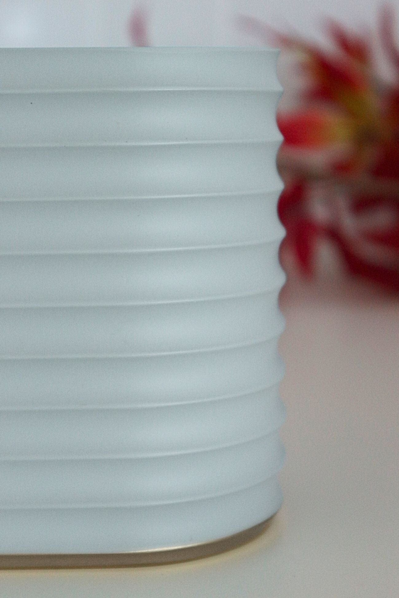 Item International Jolie Jolie - Bicchiere portaspazzolino doppio in resina azzurro