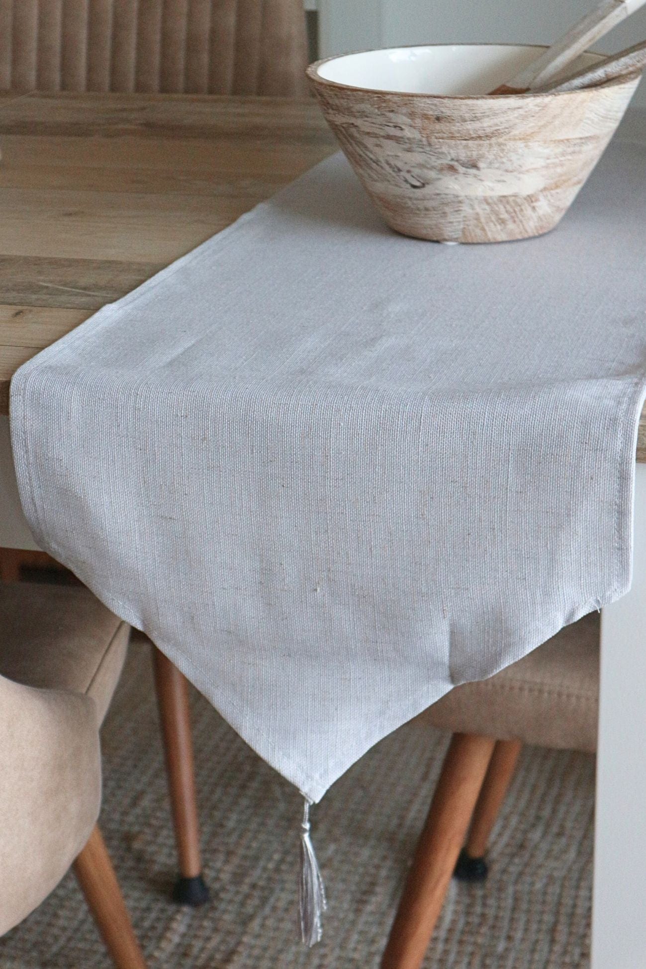 Item International Jory Jory - Runner grigio chiaro in poliestere 135x35cm | Item International