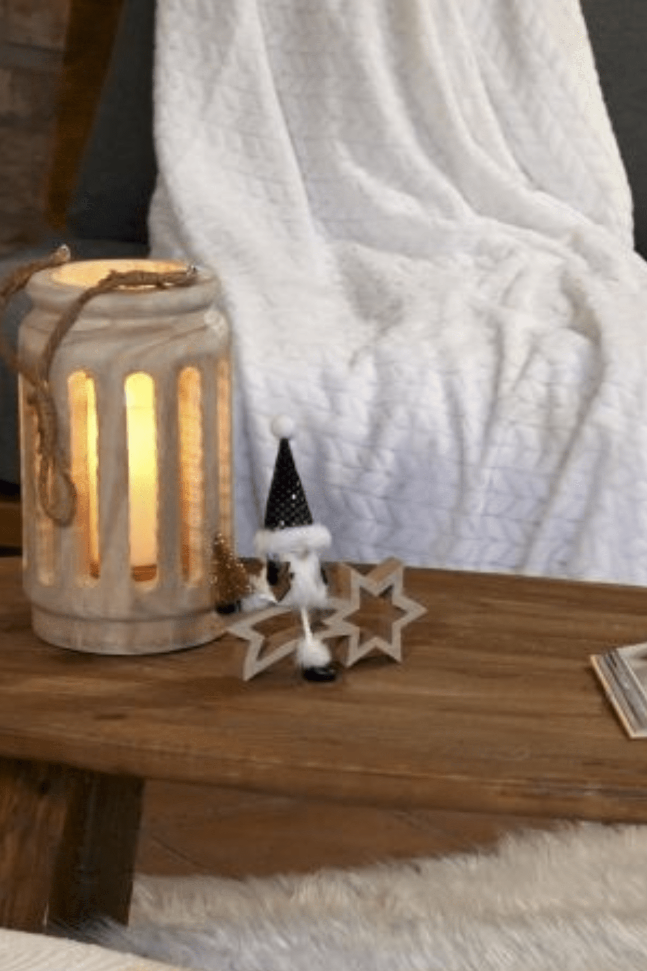 Item International Lydia Coperta bianca in poliestere 130x170