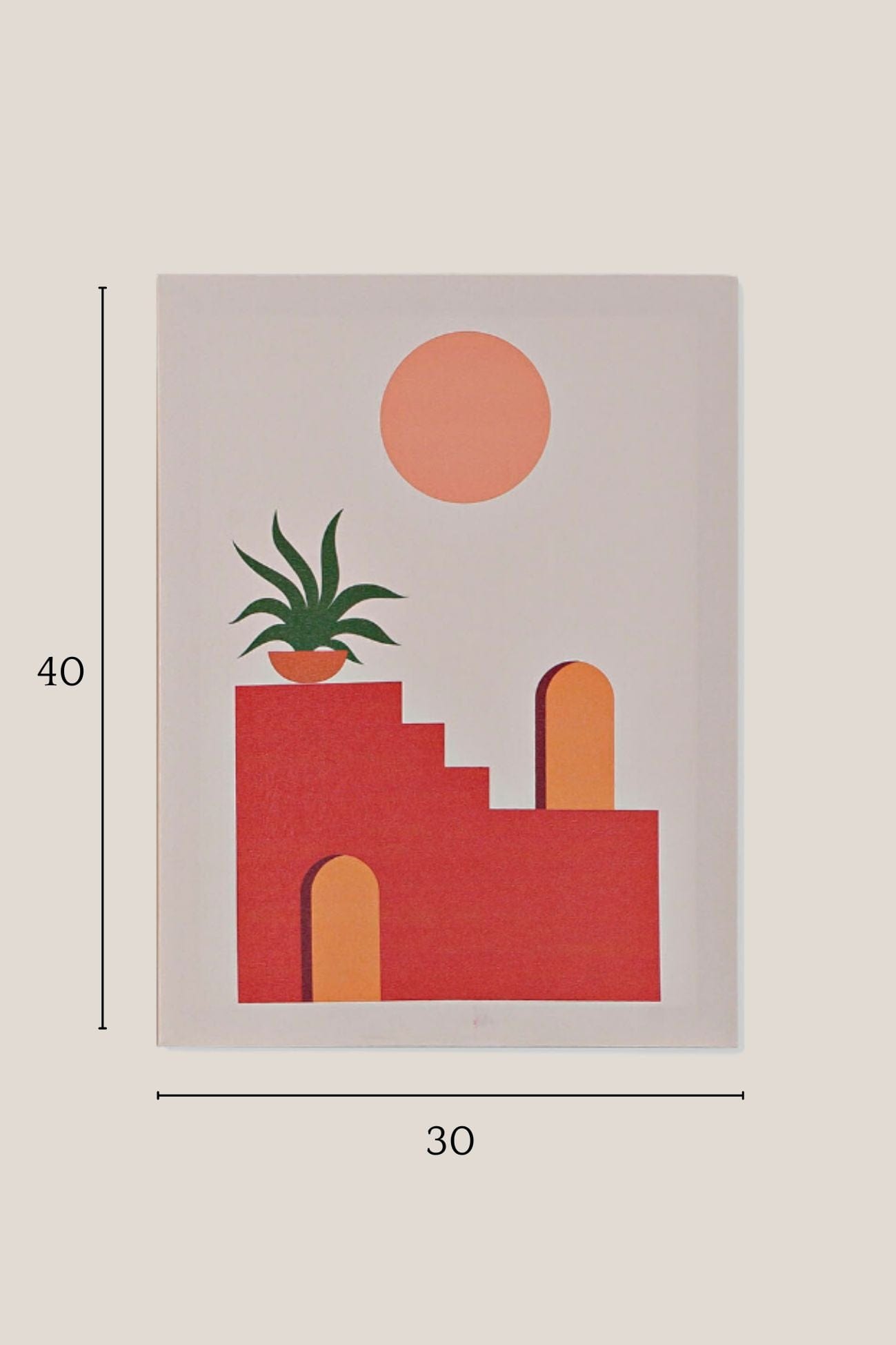 Item International Makalia Makalia - Stampa su tela canvas motivo etnico | Item International