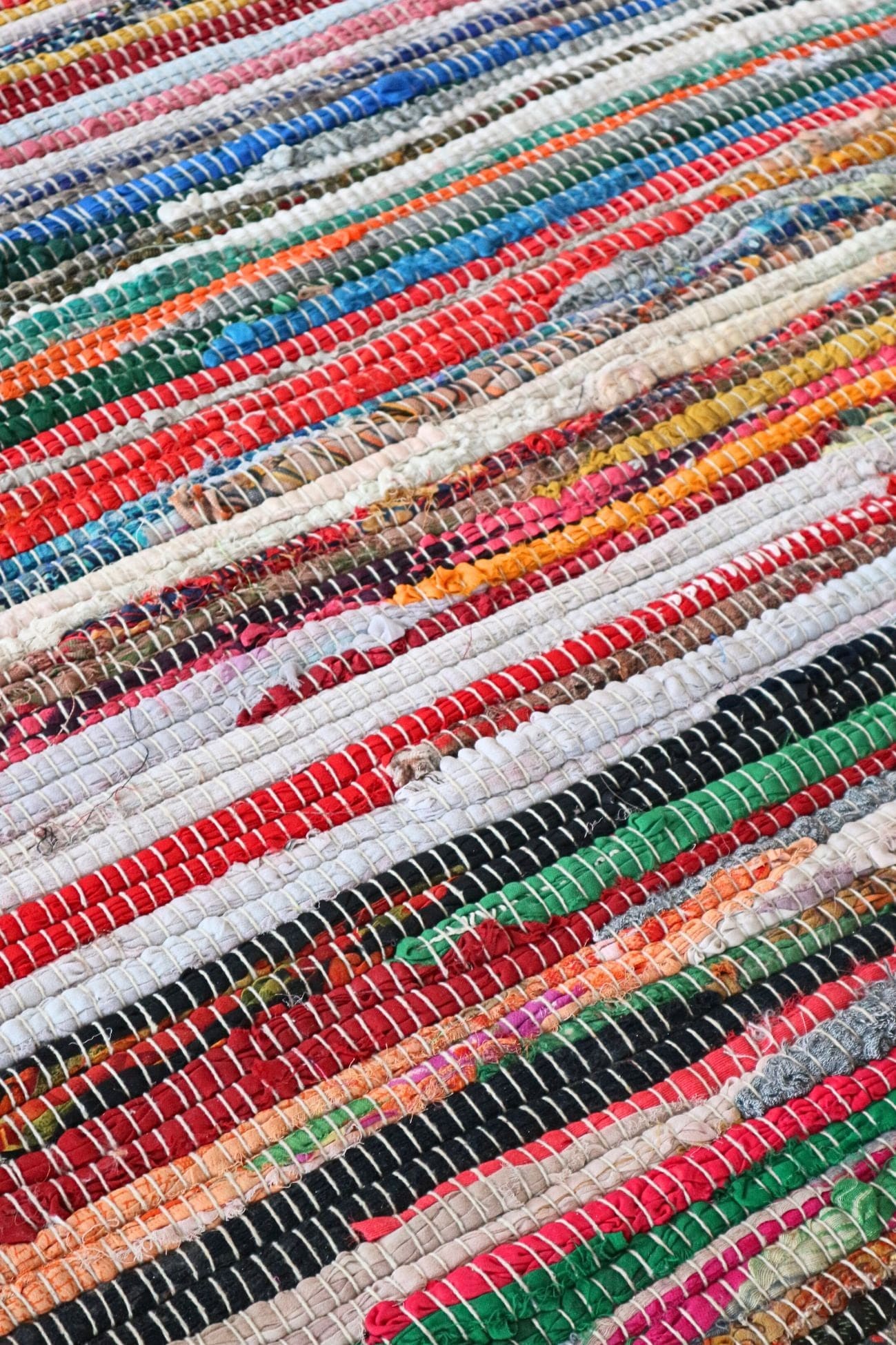 Item International Pavati Pavati - Tappeto chindi multicolore in cotone in stile esotico 195x120 | Item International