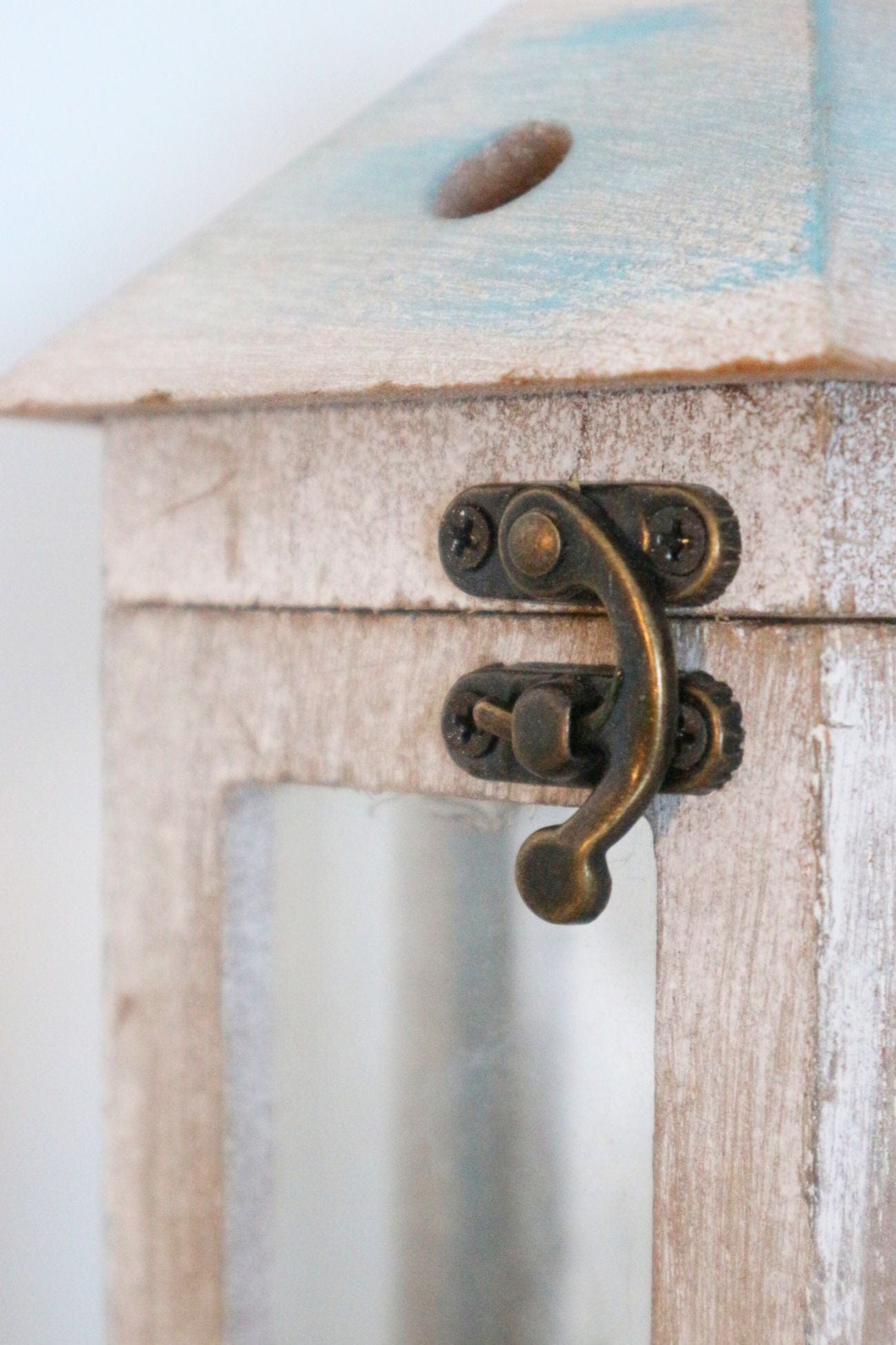 Item International Pontus Pontus - Lanterna in stile marino in legno e vetro con conchiglie | Item International