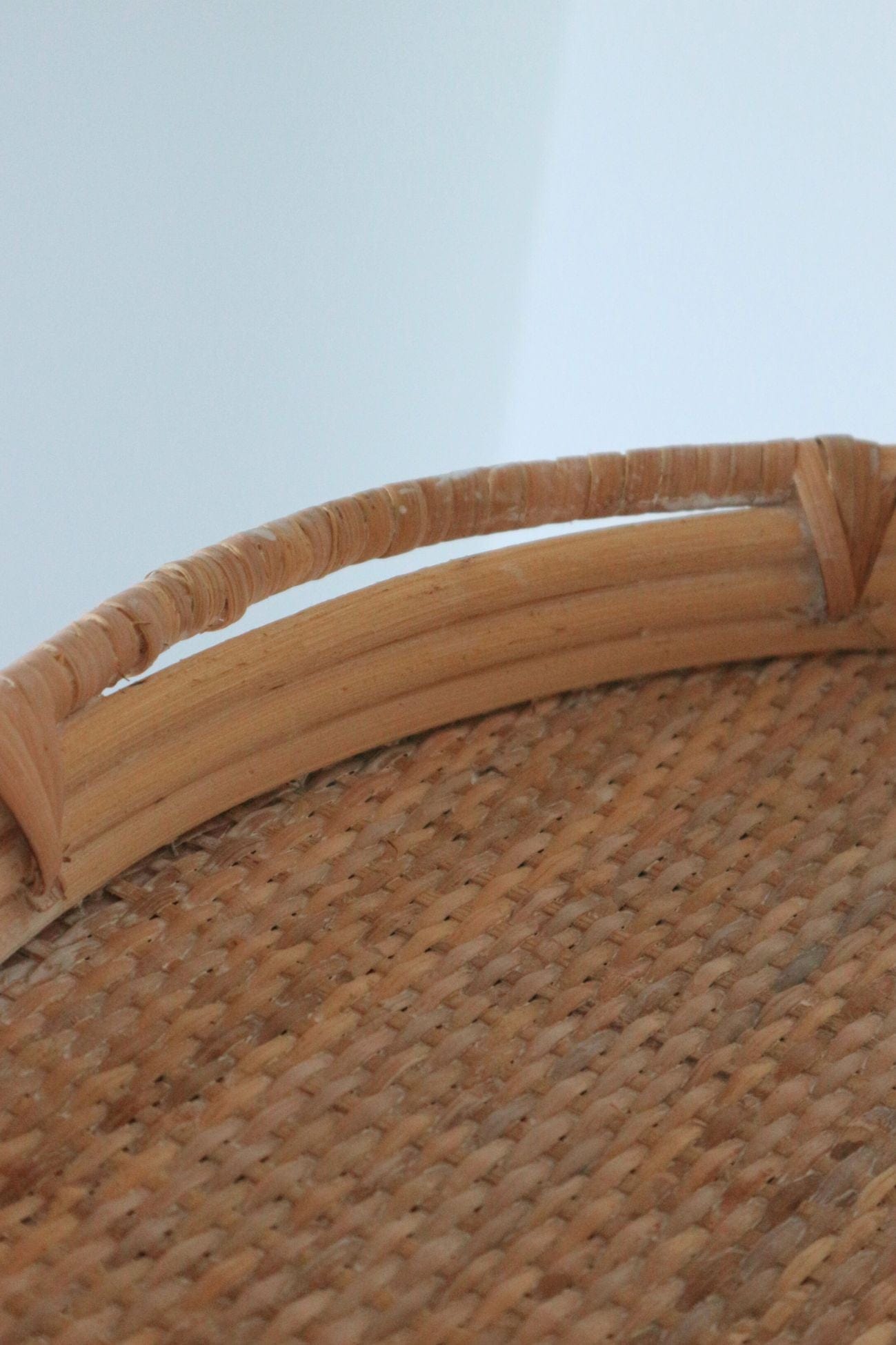 Item International Ronda Ronda - Vassoio in rattan tondo con manici | Item International