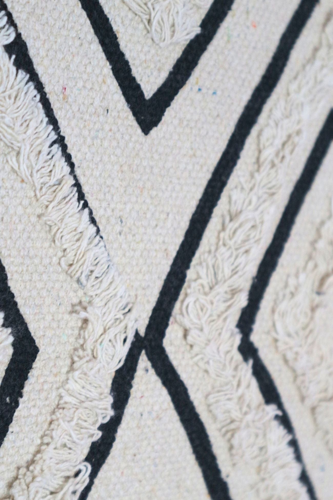 Item International Ruiten Ruiten - Tappetino in cotone con rombi in stile boho 80x50 | Item International