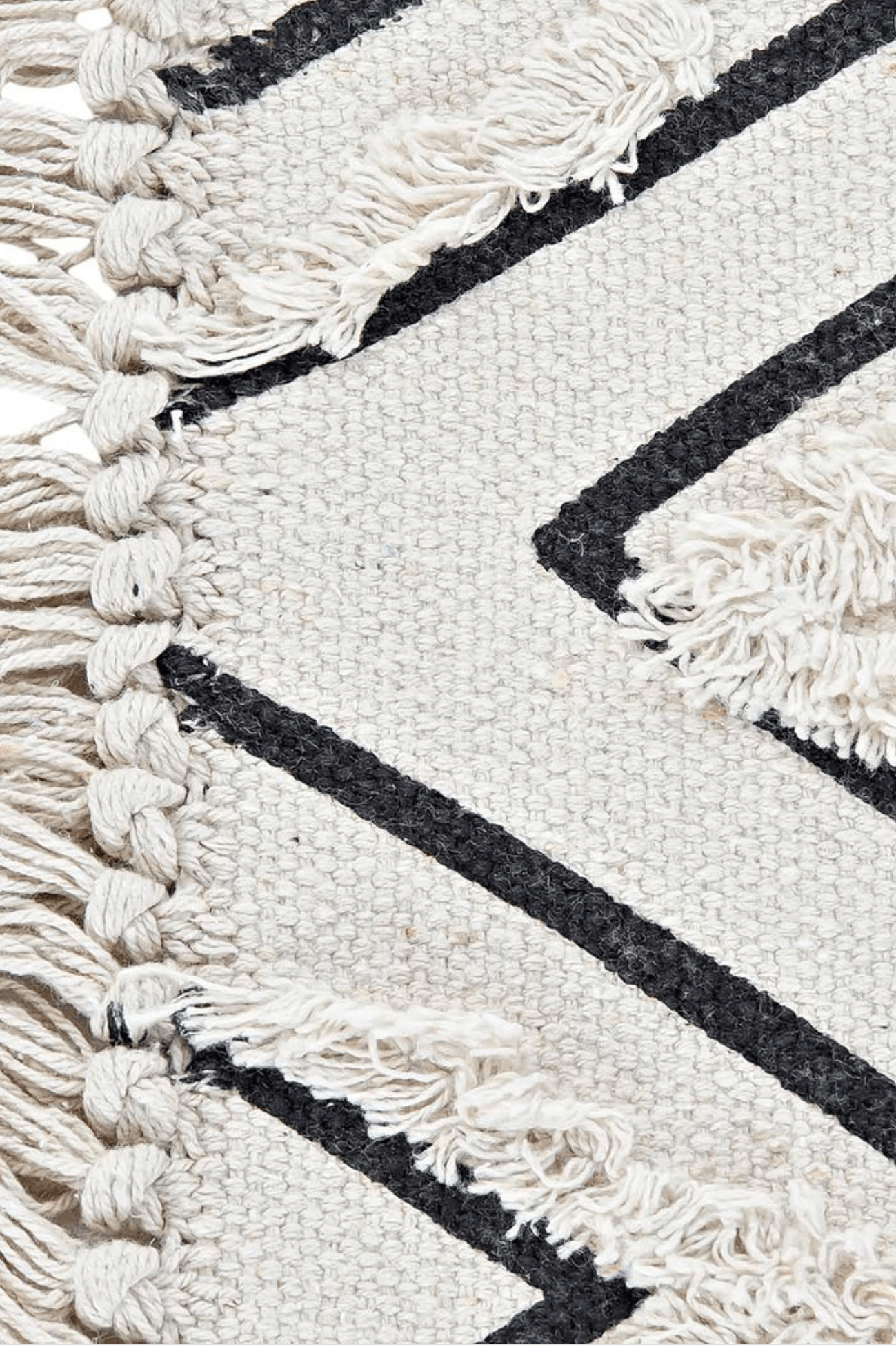 Item International Ruiten Tappetino in cotone con rombi in stile boho 80x50