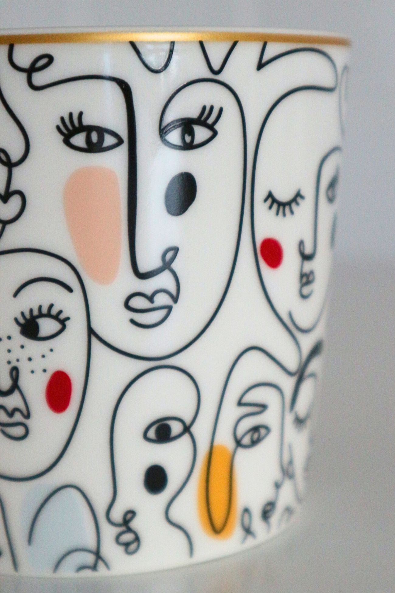 Item International Sable Sable - Tazza in porcellana artistica 400 ml | Item International