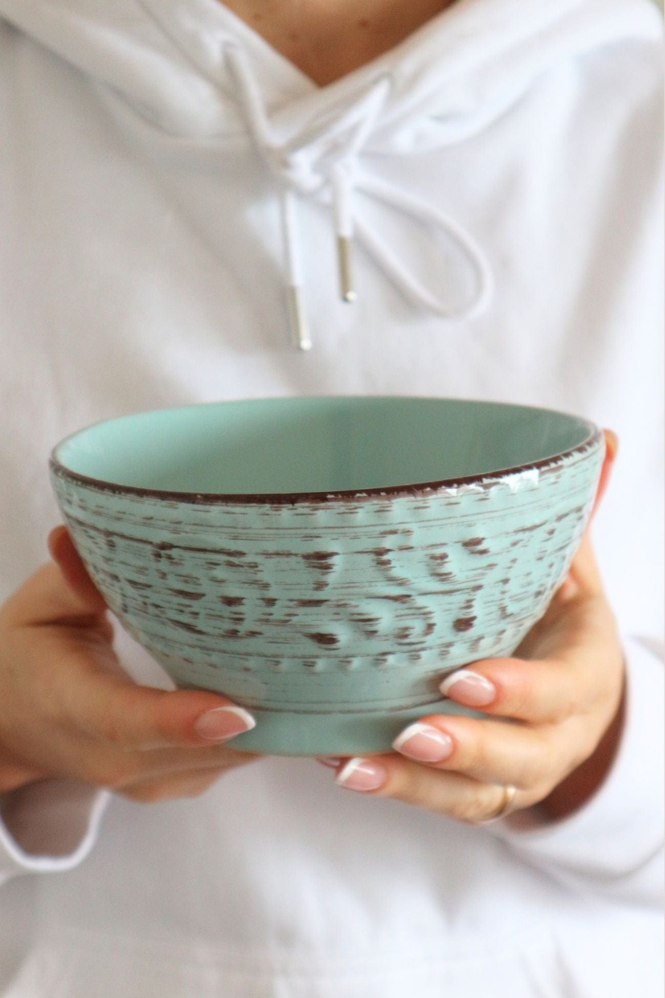 Item International Tiffany Tiffany - Ciotola in porcellana azzurra in stile Shabby Chic | Item International