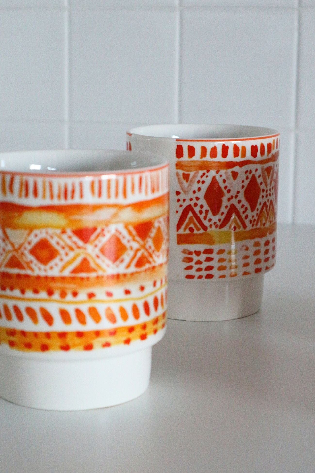 Item International Tribal Tribal - Set di 4 tazze 400ml in stile etnico | Item International