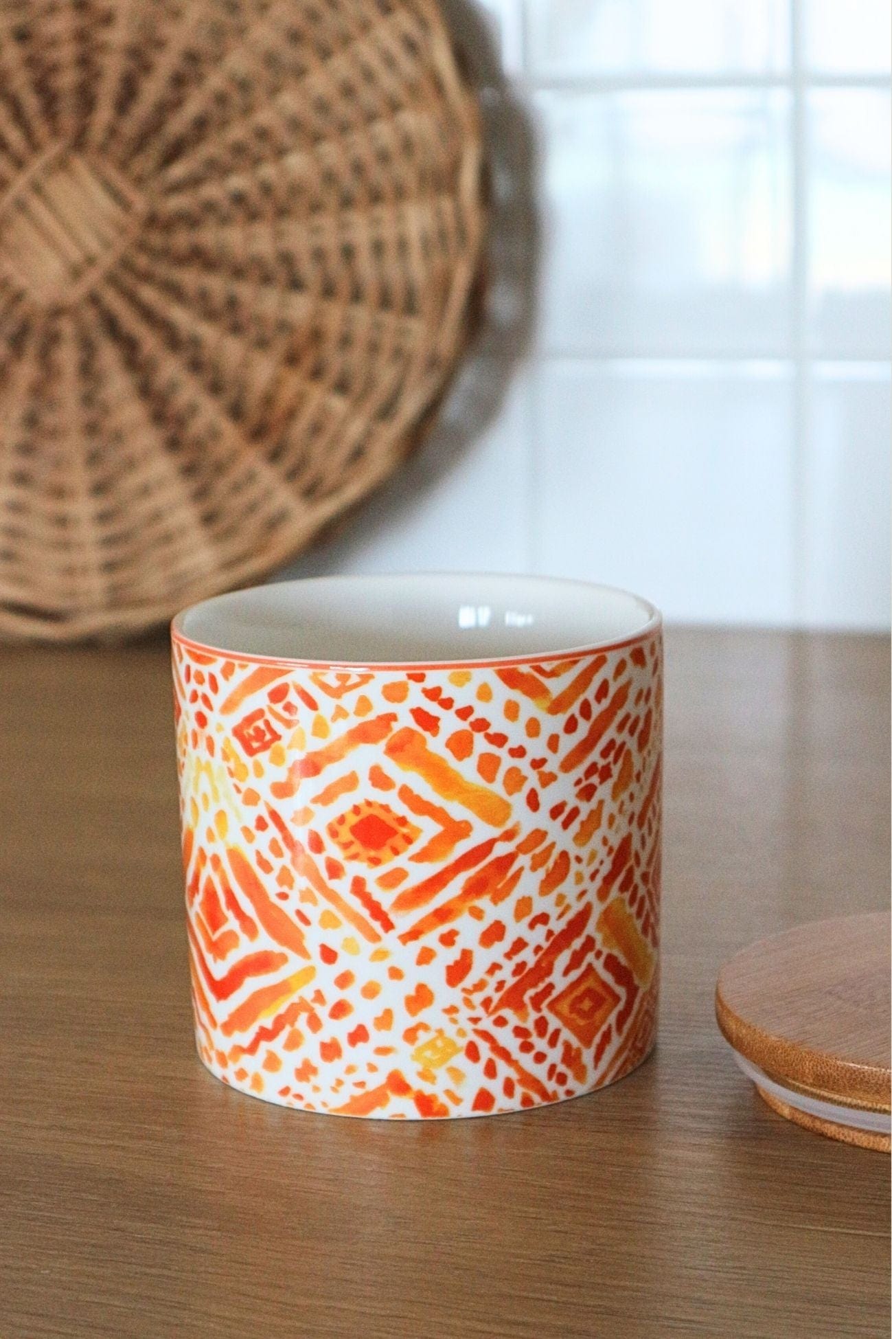 Item International Tribal Tribal - Barattolo in ceramica in stile etnico | Item International