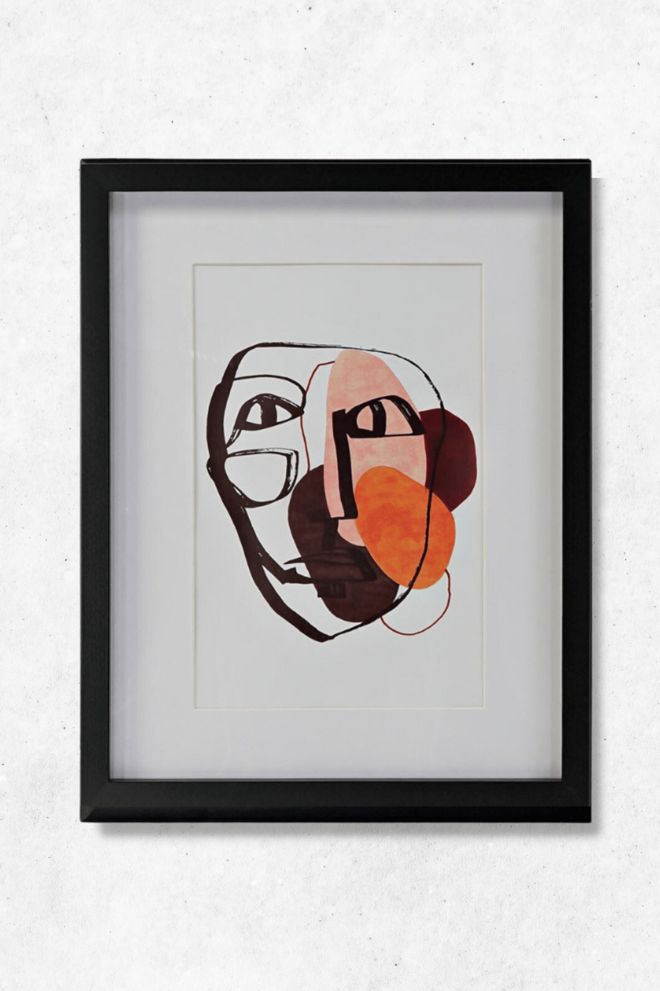 Item International Tya Tya - Stampa digitale incorniciata astratta con volto | Item International