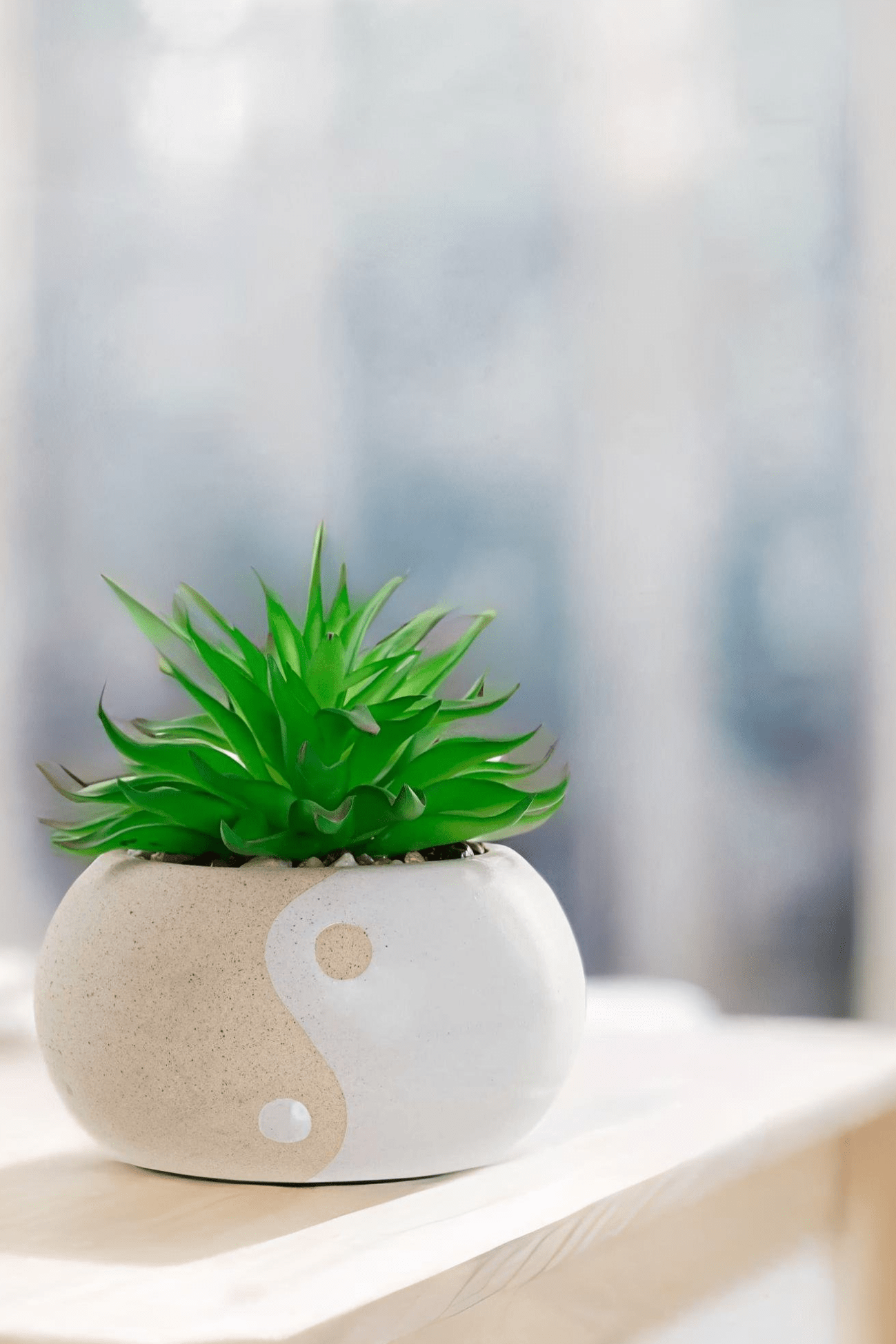 Item International Yin & Yang Piantina in porcellana in stile orientale