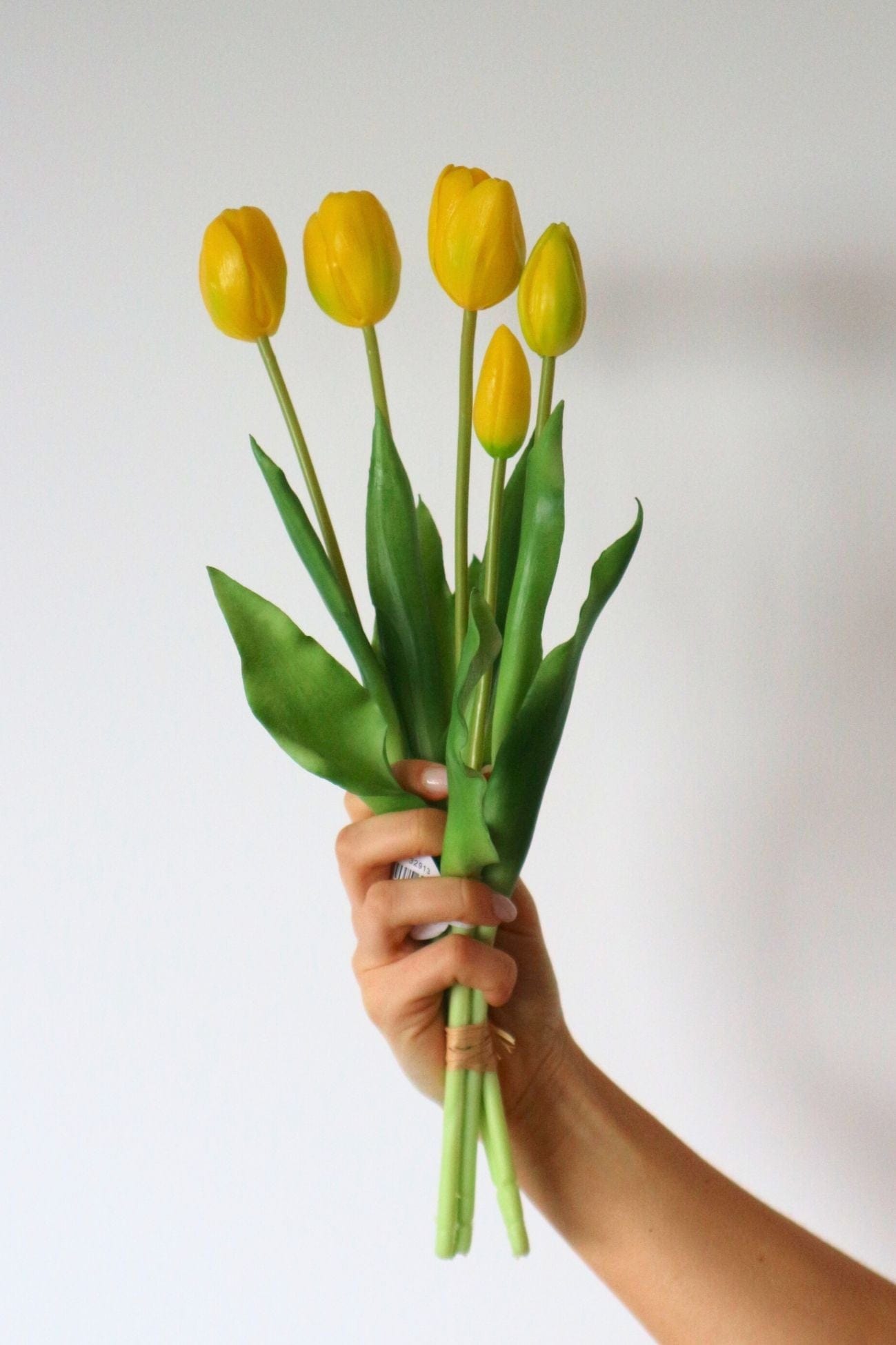 Jolipa Aletheia Aletheia - Mazzo di 5 tulipani artificiali color giallo 40 cm | Jolipa