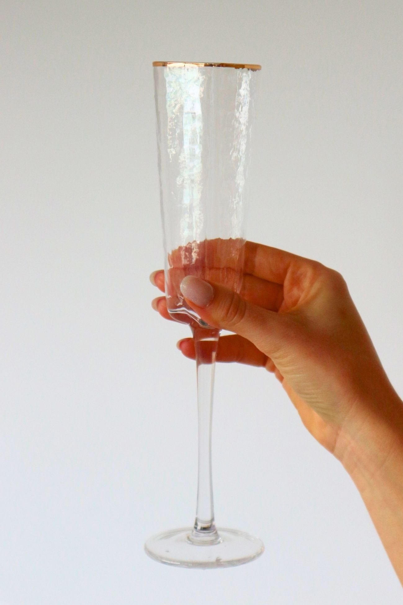 Jolipa Gylde Gylde - Flute in vetro con bordi dorati | Jolipa