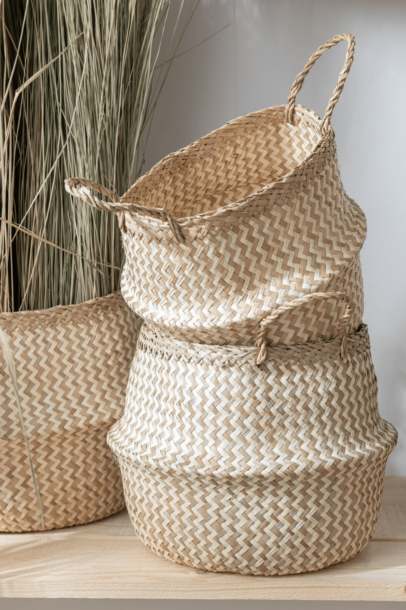 Jolipa Lisa Set di 3 cesti portaoggetti con manici