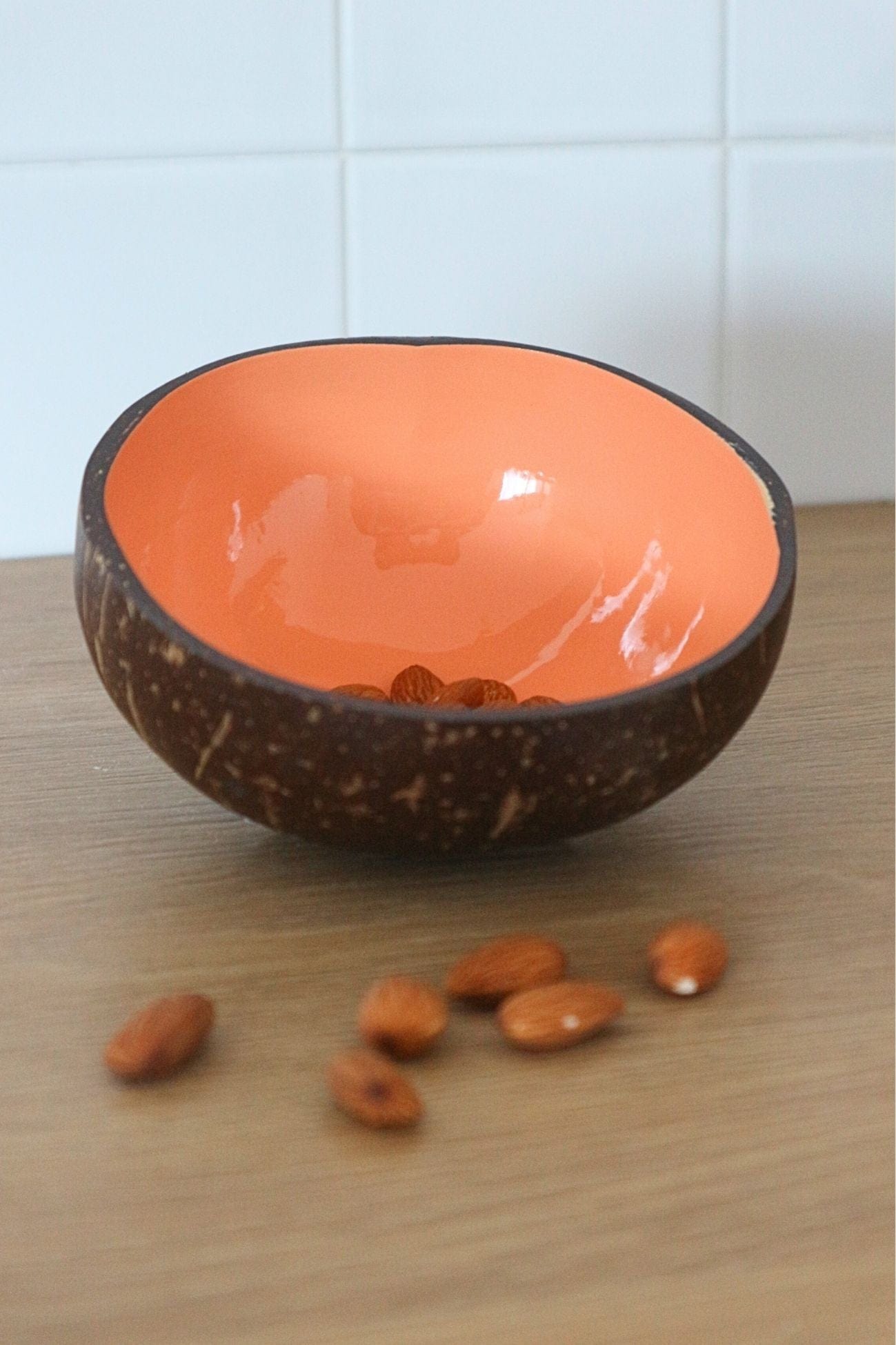 Jolipa Martinica Martinica - Ciotola cocco rosa salmone in stile tropicale | Jolipa