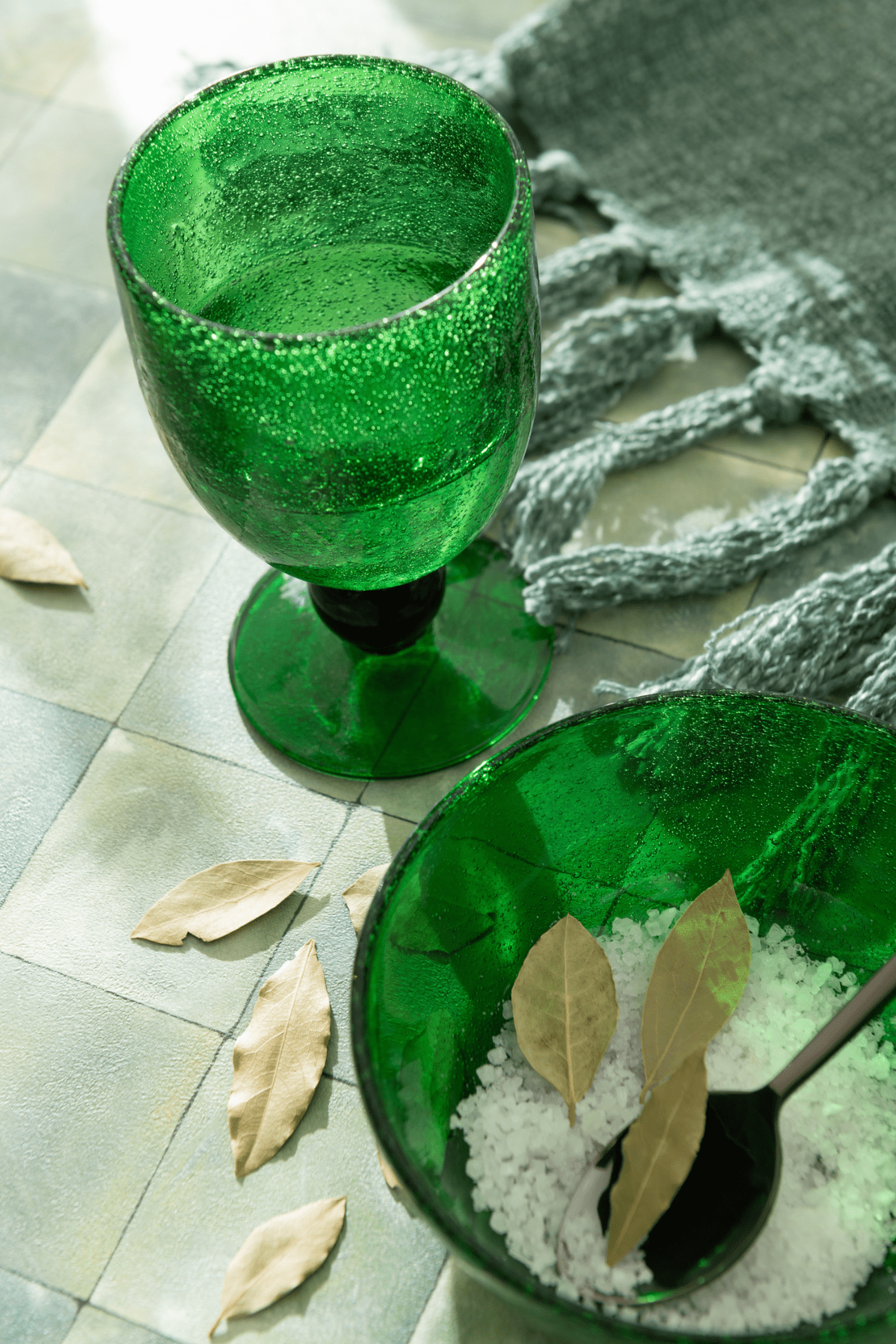 Jolipa Venezia Ciotola in vetro verde 630 ml